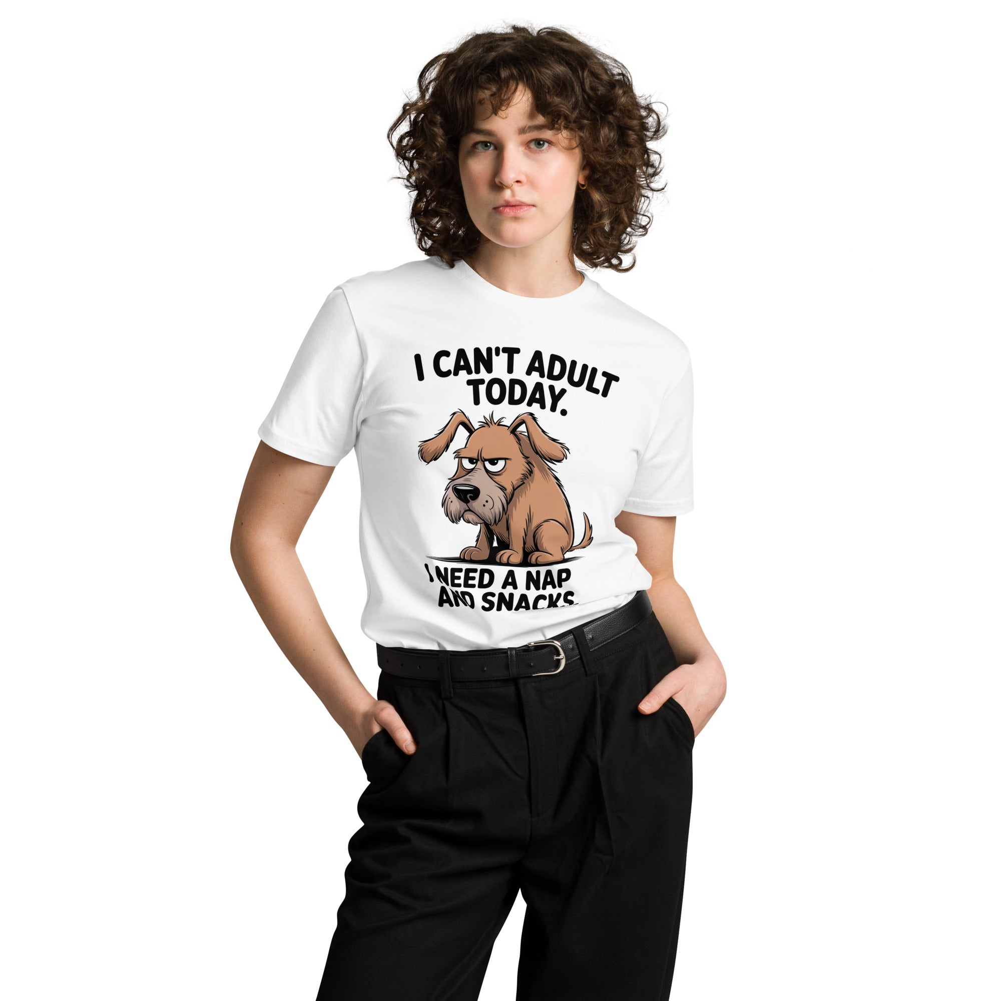I Can't Adult Today Funny Dog Unisex Premium T-Shirt | Gallory Hive