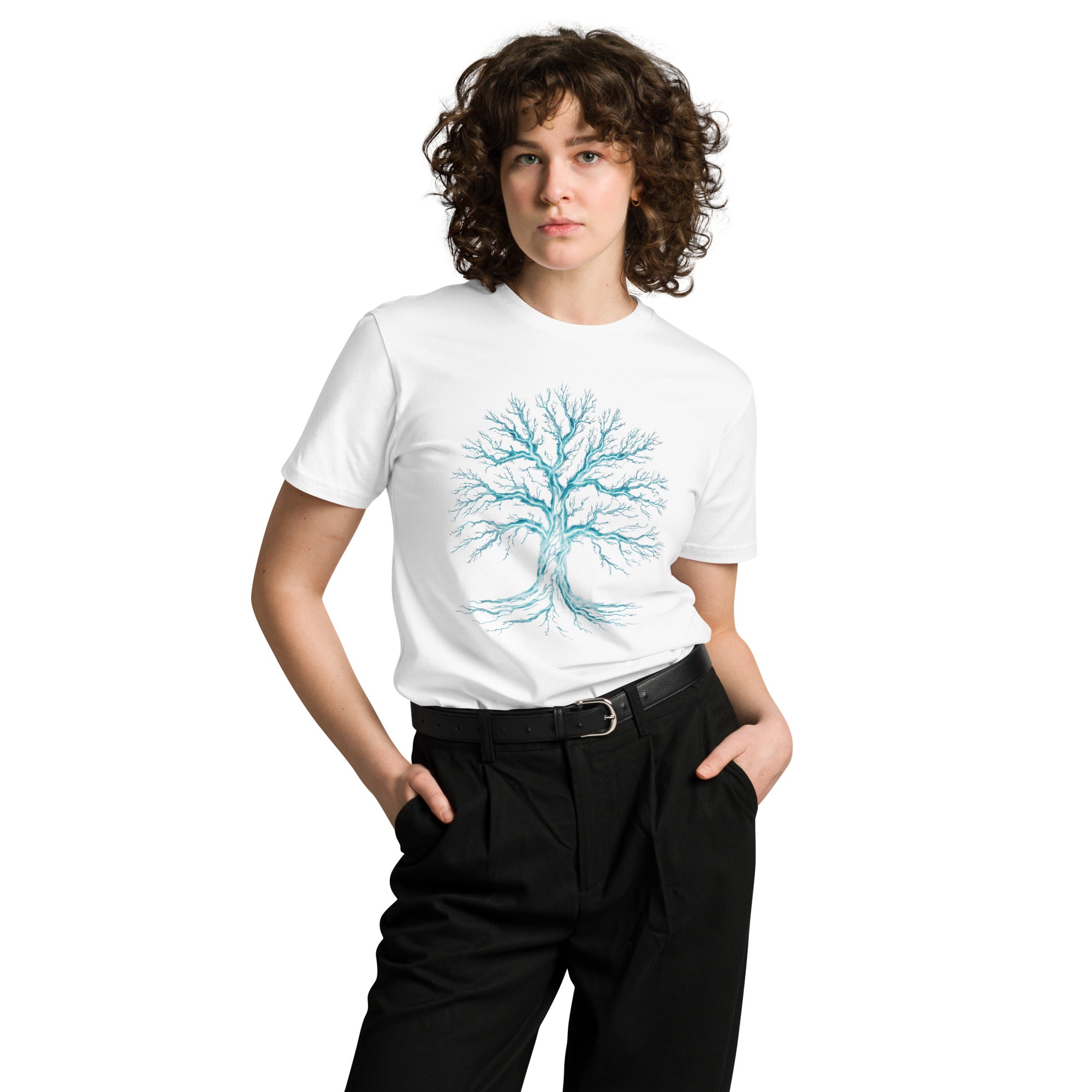 Glowing Mystic Tree of Life Graphic Unisex Premium T-shirt | Gallory Hive