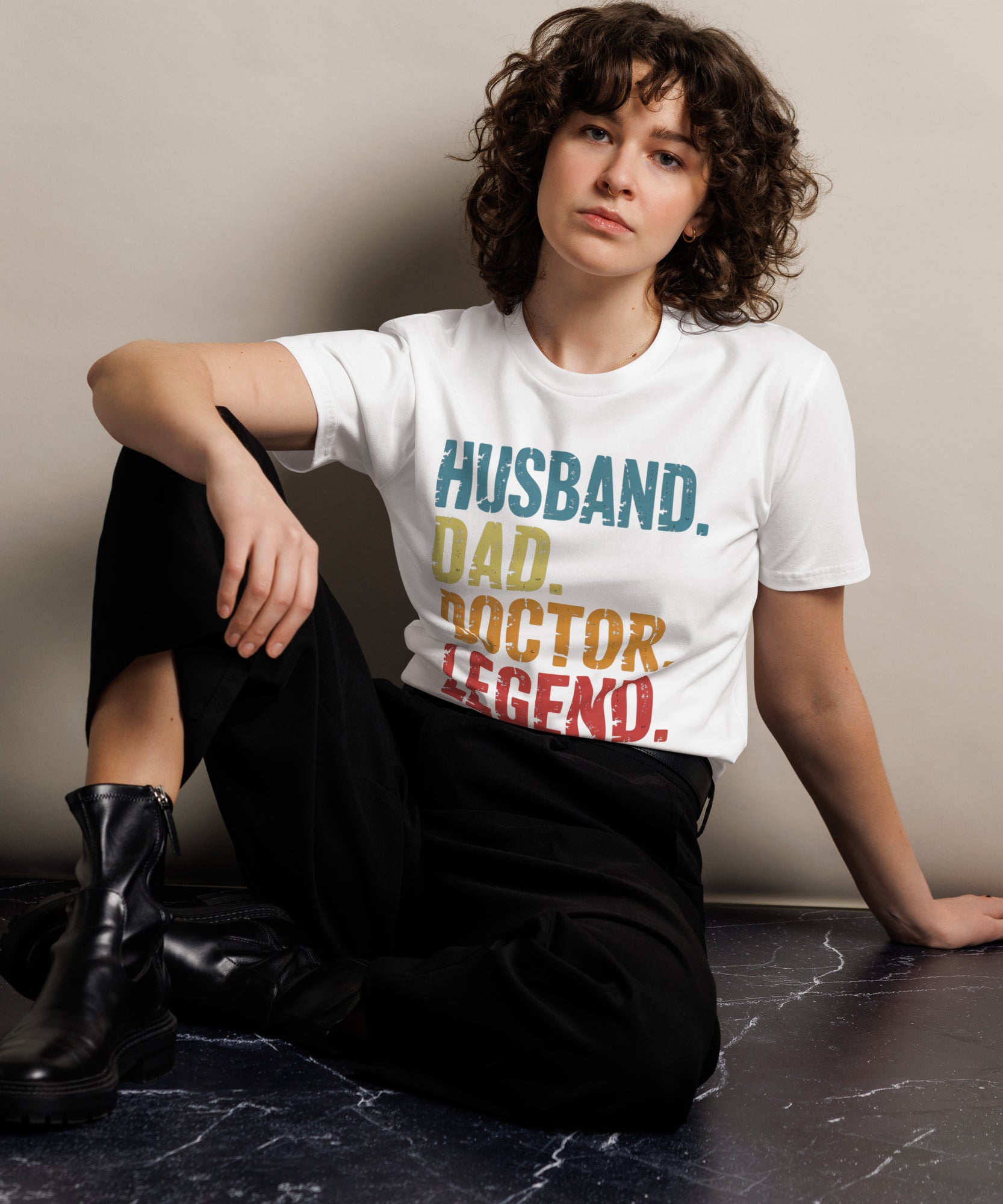 Husband Dad Doctor Legend Funny Doctor Unisex Premium T-Shirt | Gallory Hive