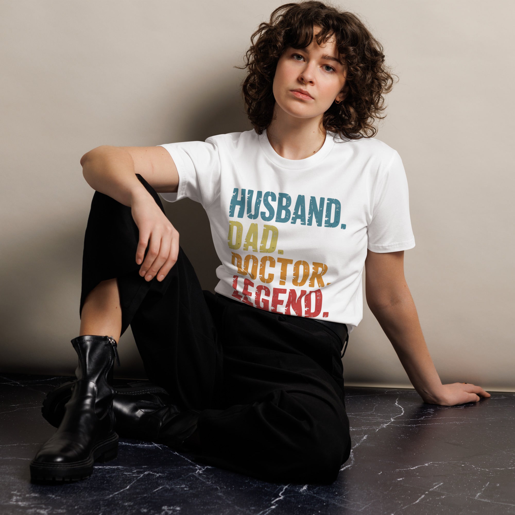 Husband Dad Doctor Legend Funny Doctor Unisex Premium T-Shirt | Gallory Hive