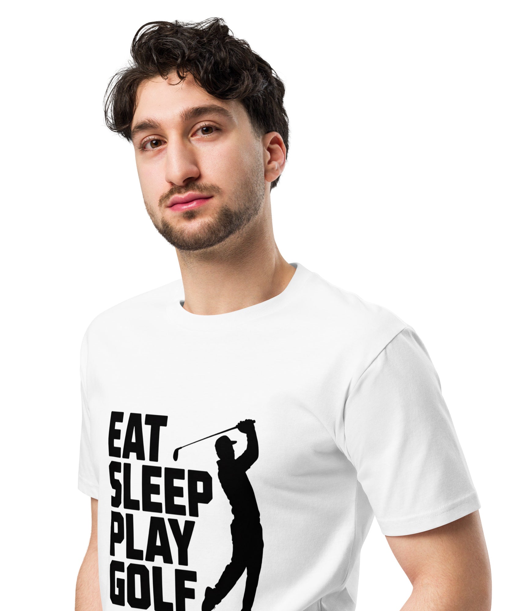 Eat Sleep Play Golf Golfer Unisex Premium T-Shirt | Gallory Hive