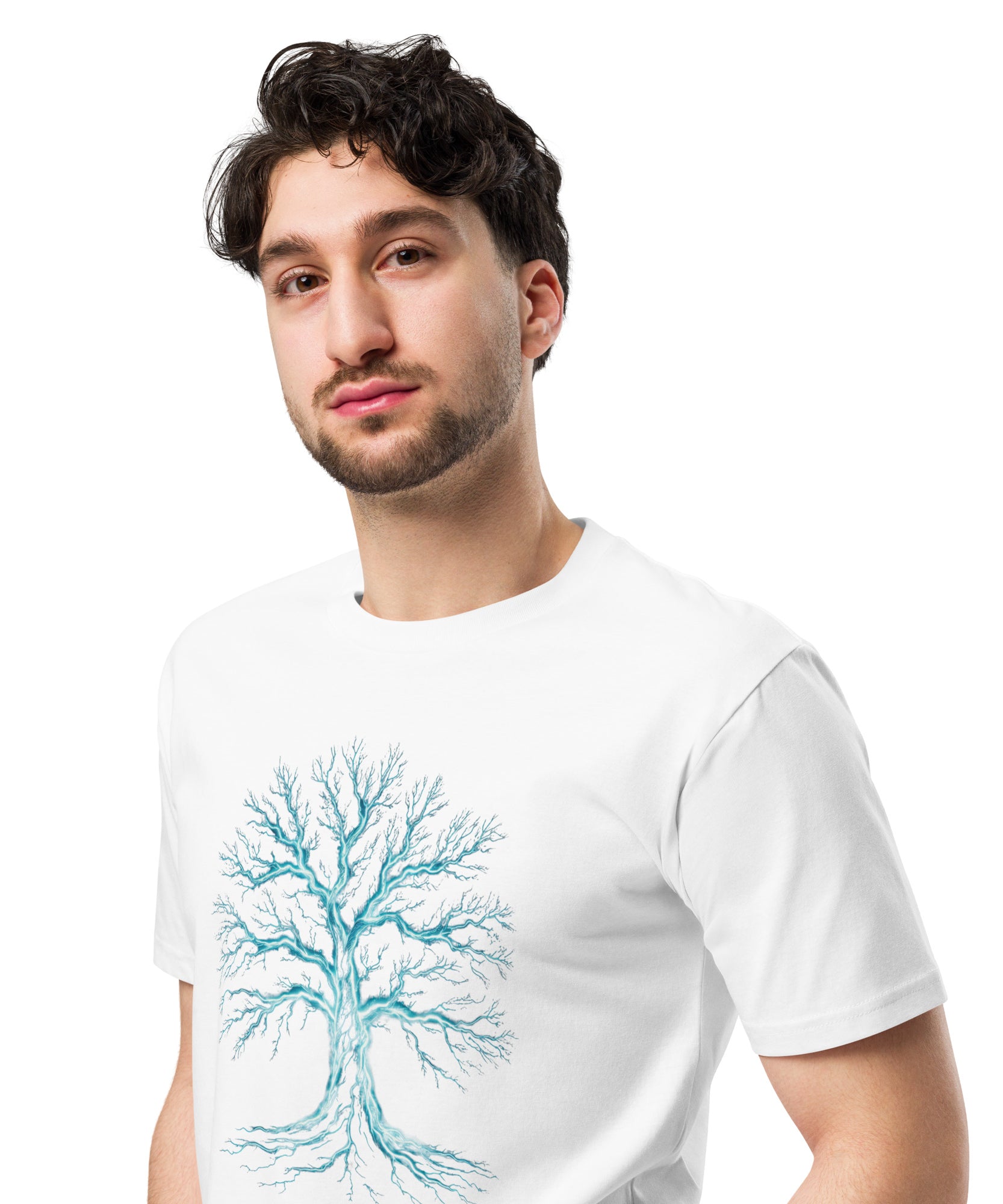 Glowing Mystic Tree of Life Graphic Unisex Premium T-shirt | Gallory Hive