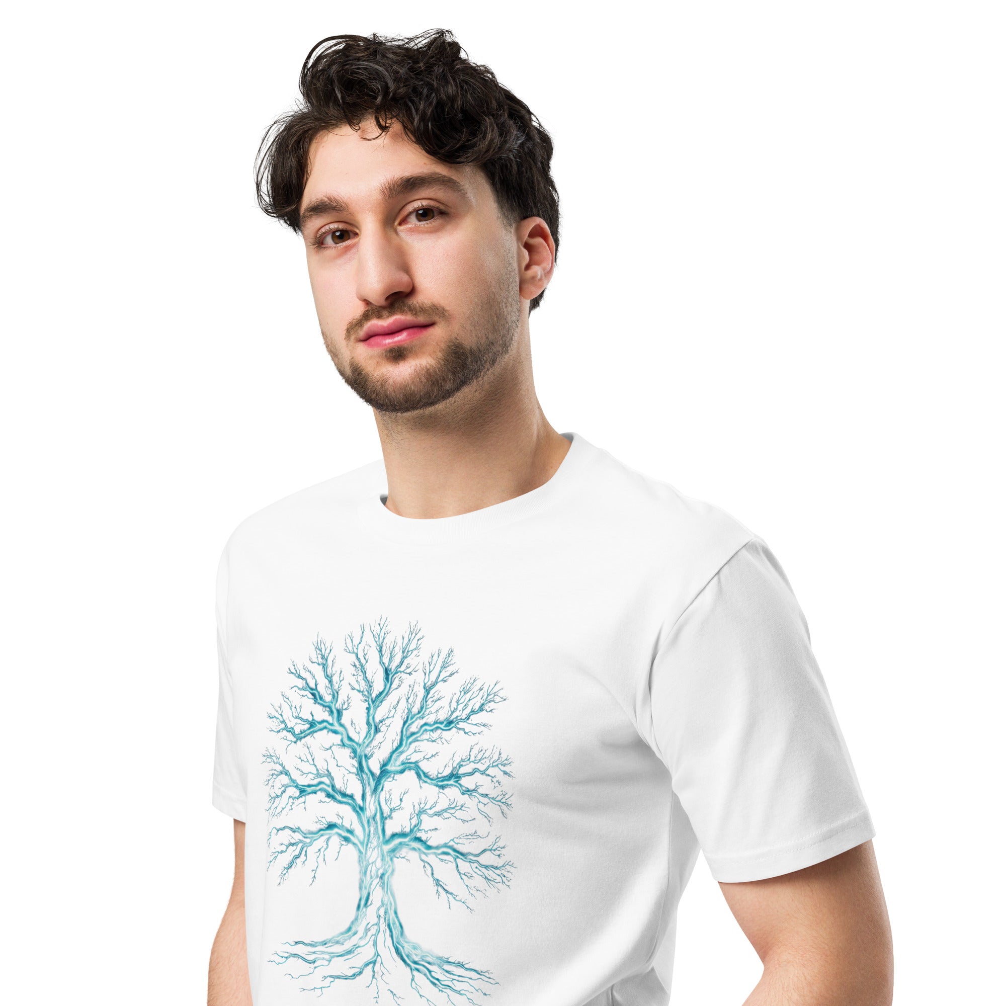 Glowing Mystic Tree of Life Graphic Unisex Premium T-shirt | Gallory Hive