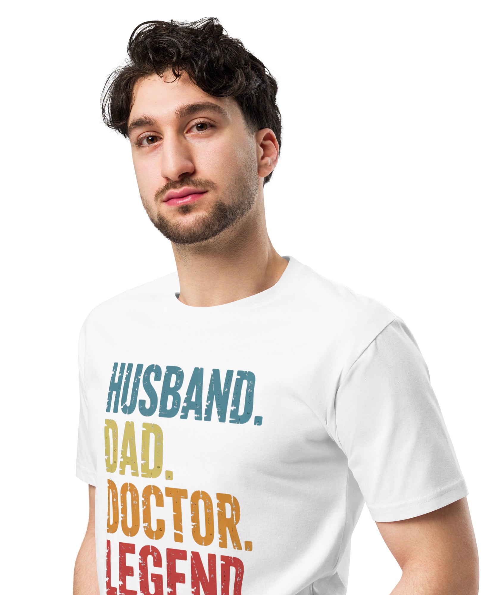 Husband Dad Doctor Legend Funny Doctor Unisex Premium T-Shirt | Gallory Hive