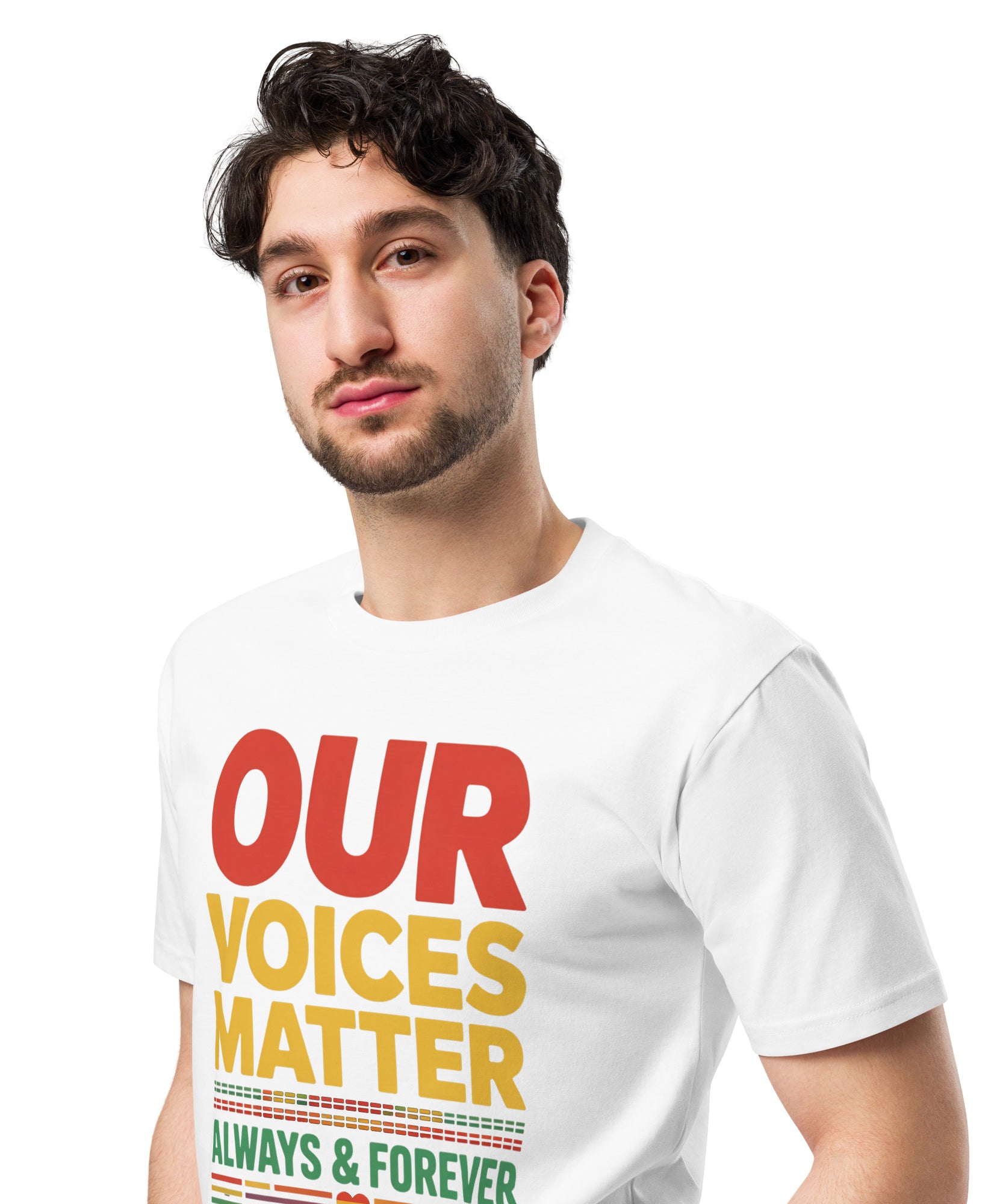 Our Voices Matter Always & Forever Pride Unisex Premium T-shirt | Gallory Hive