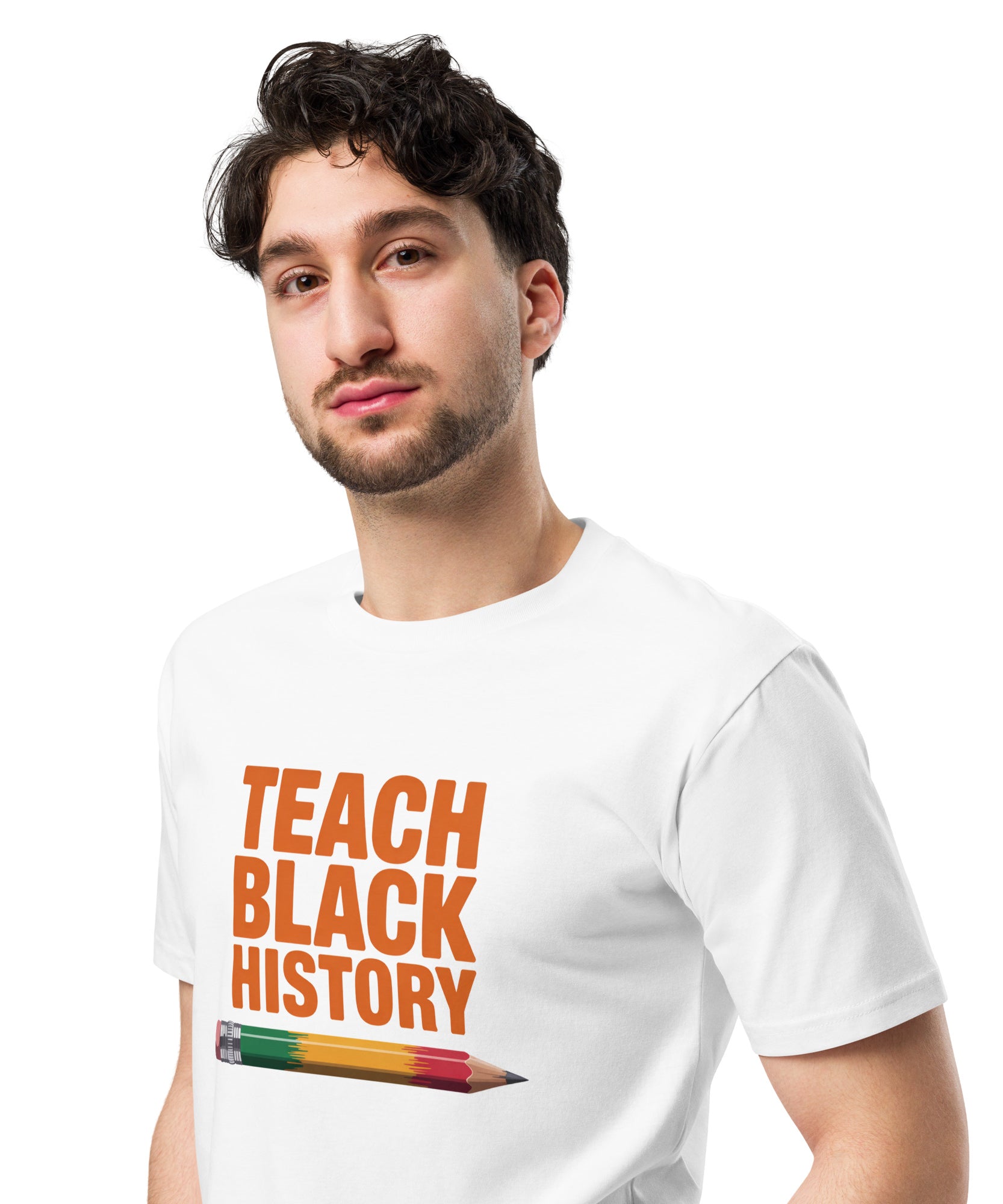 Teach Black History Teacher Pride Graphic Unisex Premium T-shirt | Gallory Hive