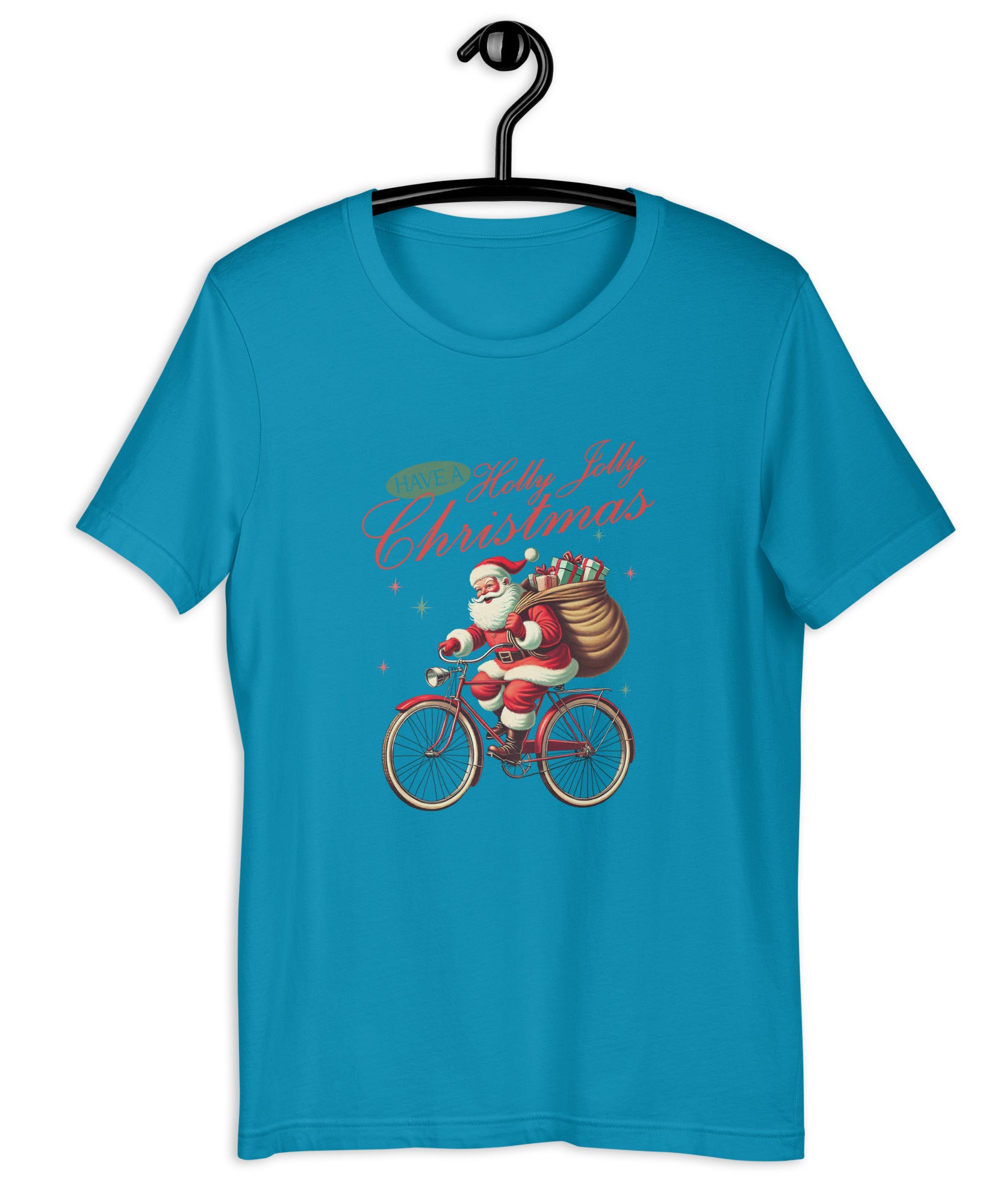 Retro Christmas Santa Bike T-Shirt | Gallory Hive