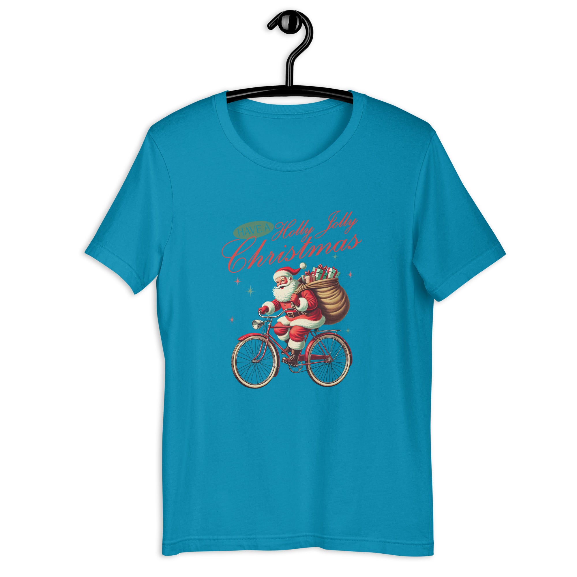 Retro Christmas Santa Bike T-Shirt | Gallory Hive