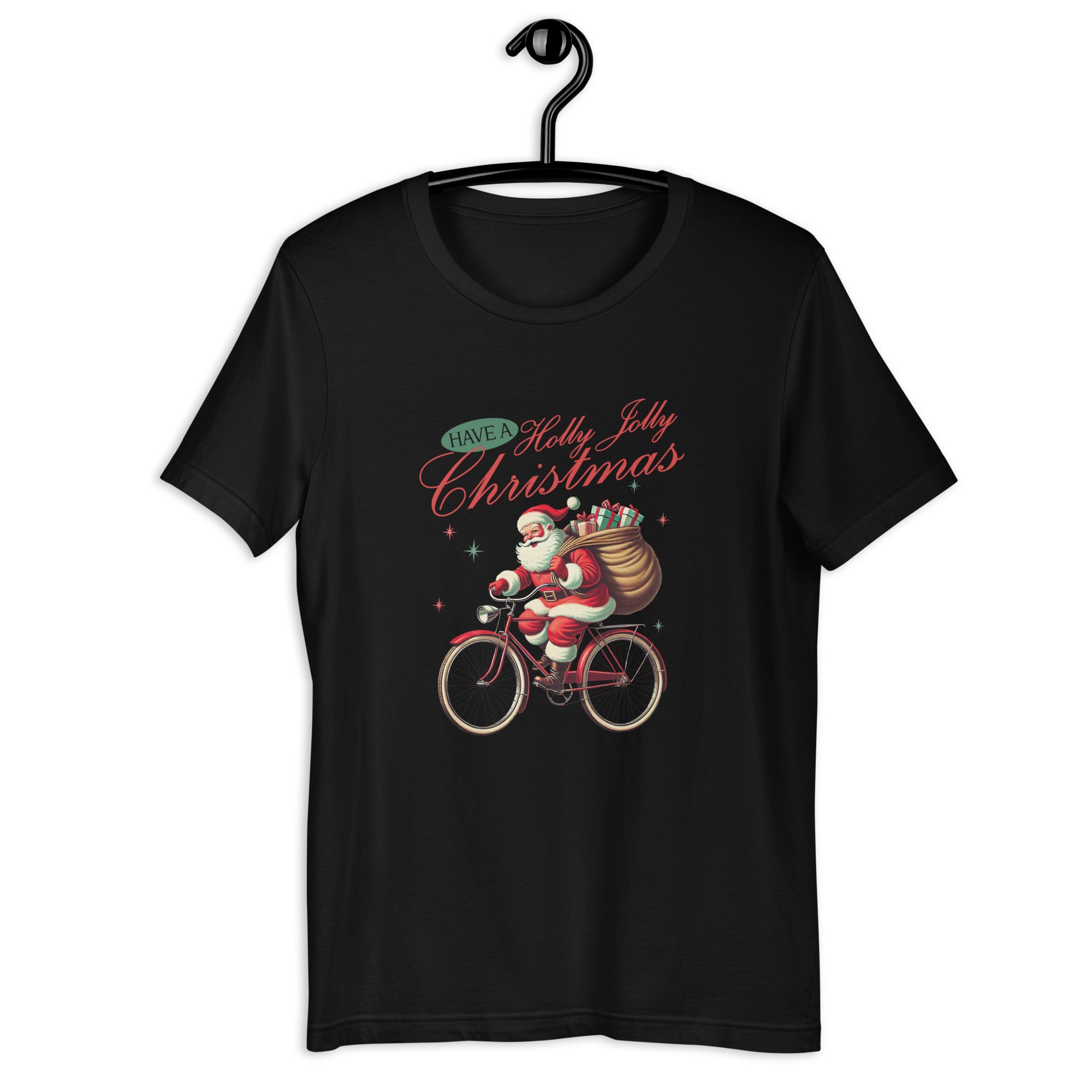 Retro Christmas Santa Bike T-Shirt | Gallory Hive
