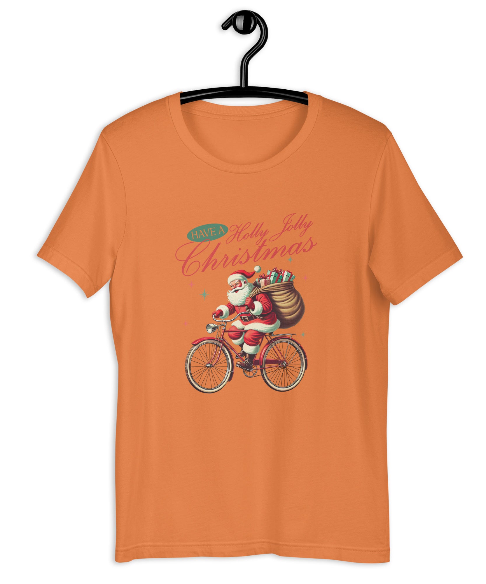 Retro Christmas Santa Bike T-Shirt | Gallory Hive