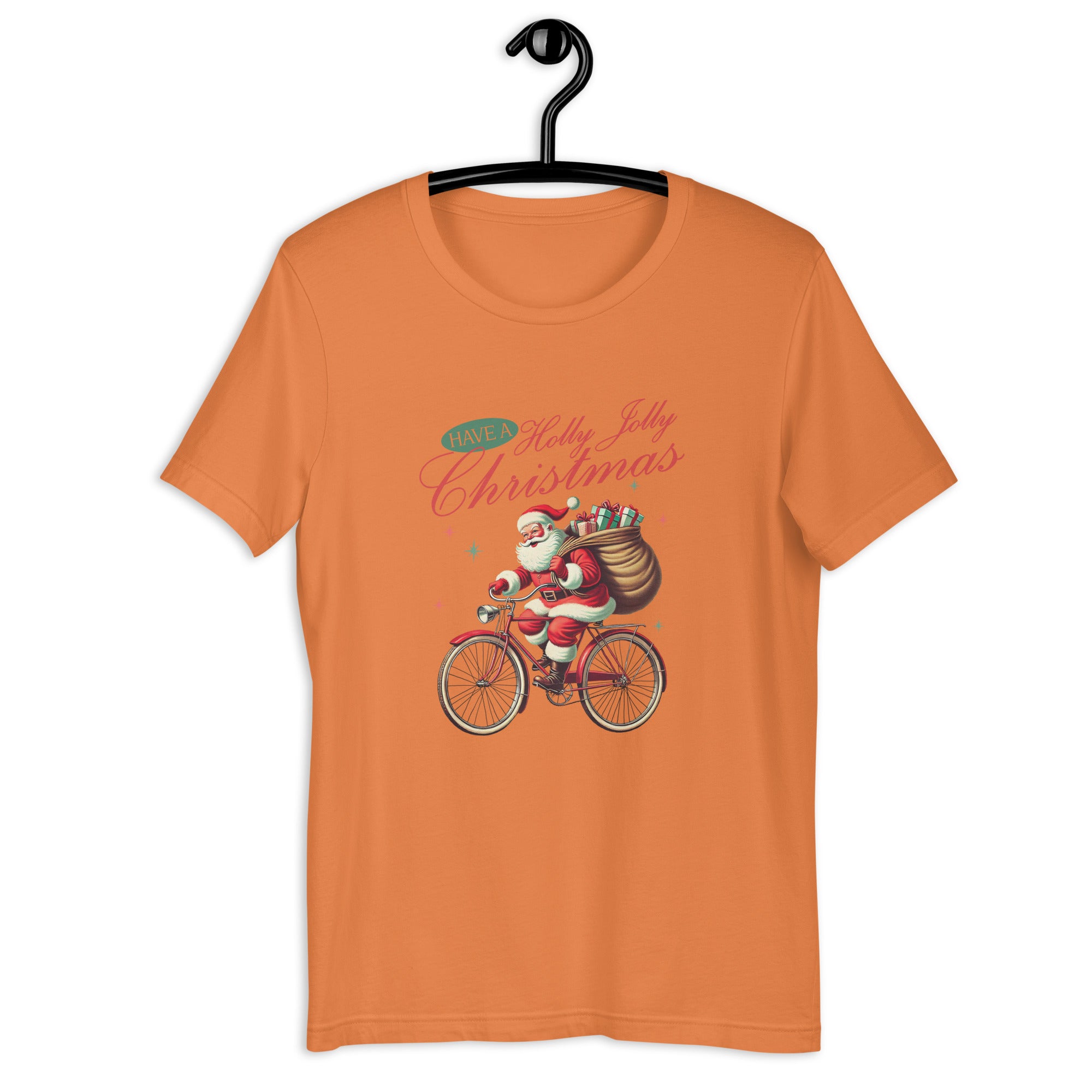 Retro Christmas Santa Bike T-Shirt | Gallory Hive