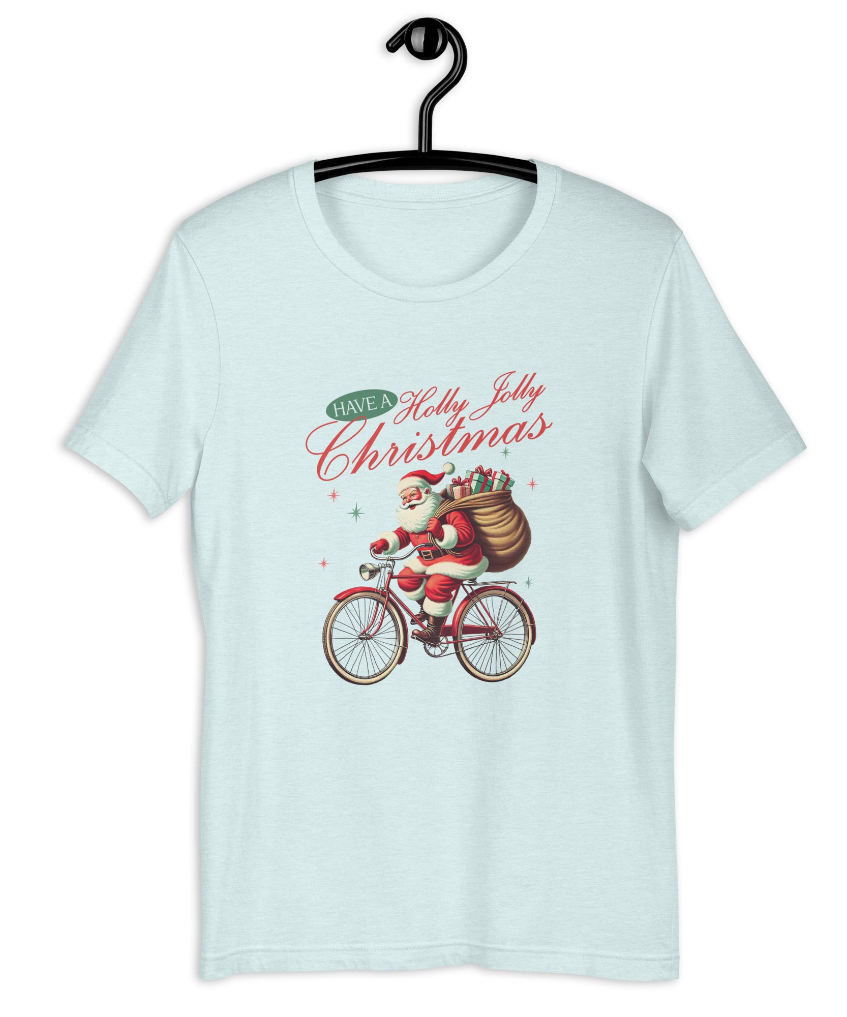 Retro Christmas Santa Bike T-Shirt | Gallory Hive