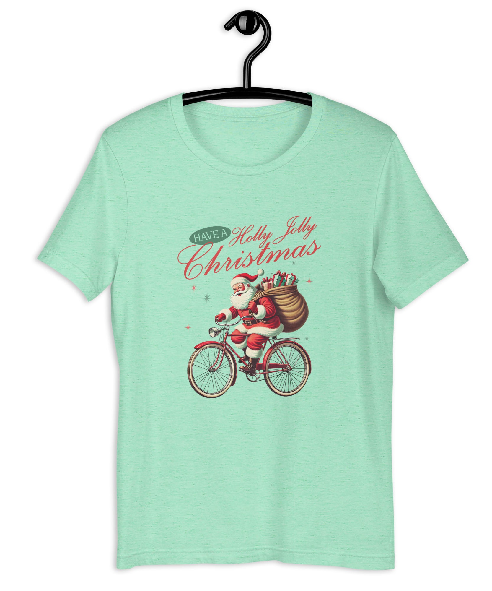 Retro Christmas Santa Bike T-Shirt | Gallory Hive