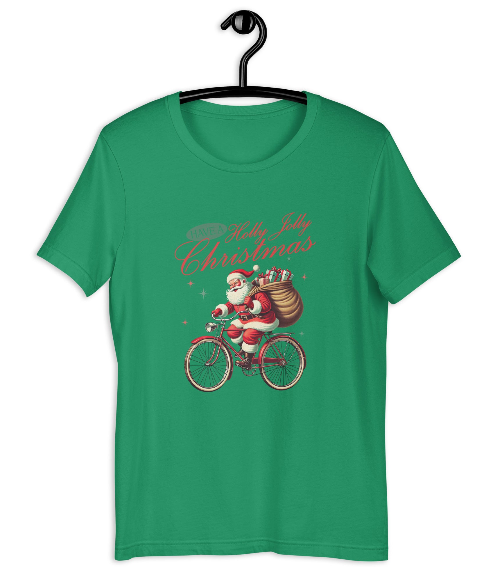 Retro Christmas Santa Bike T-Shirt | Gallory Hive