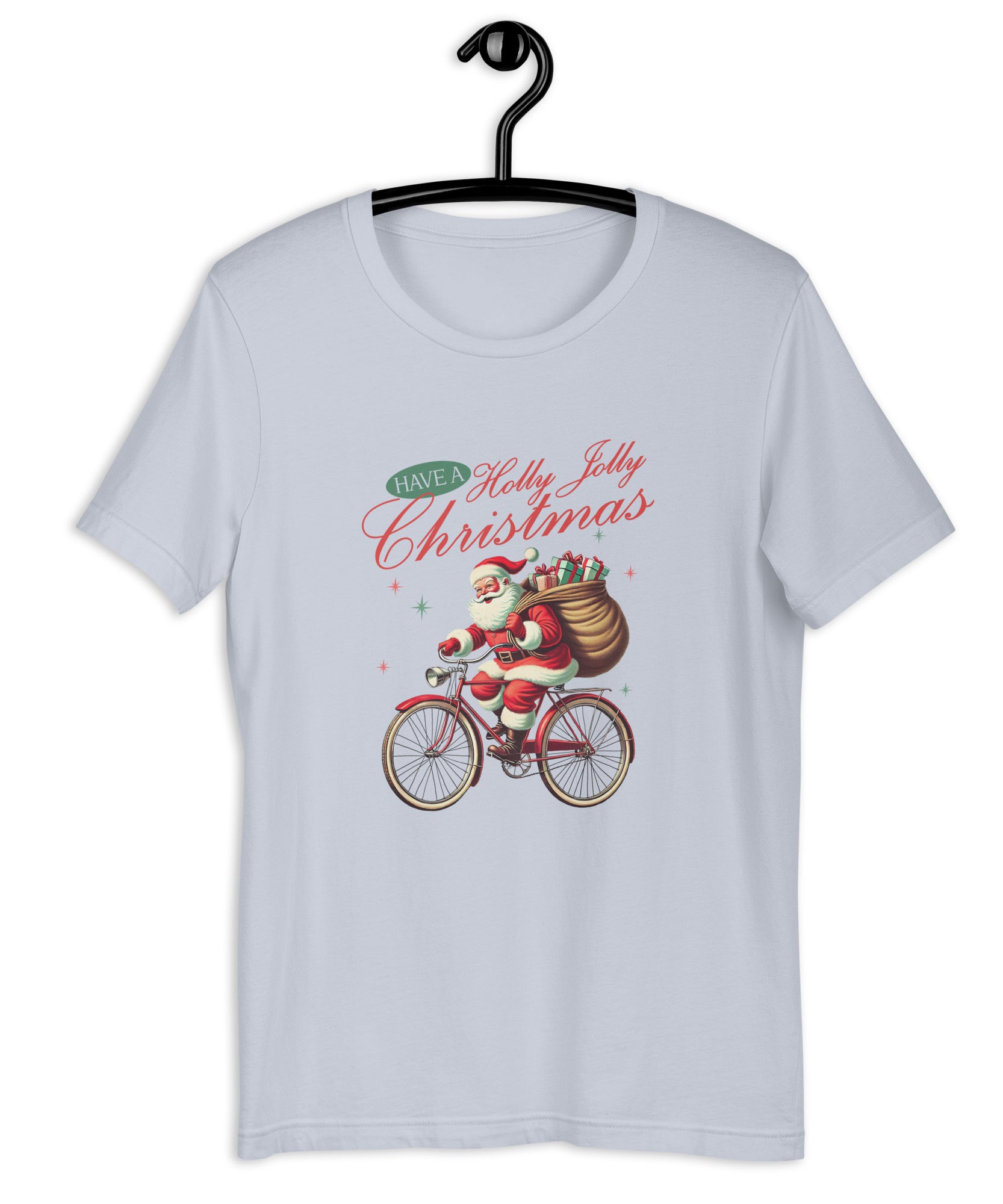 Retro Christmas Santa Bike T-Shirt | Gallory Hive