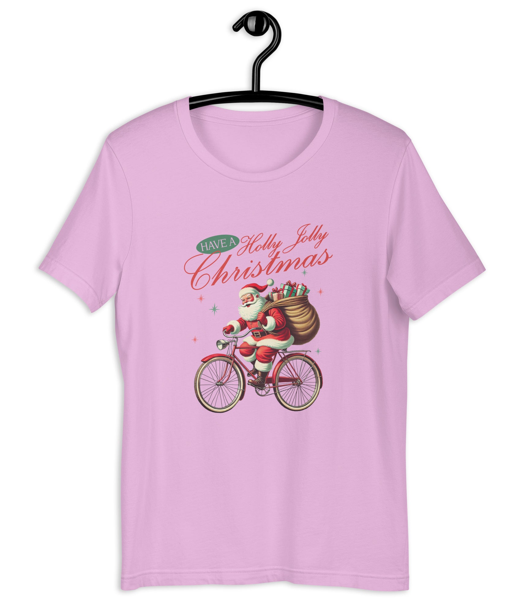 Retro Christmas Santa Bike T-Shirt | Gallory Hive