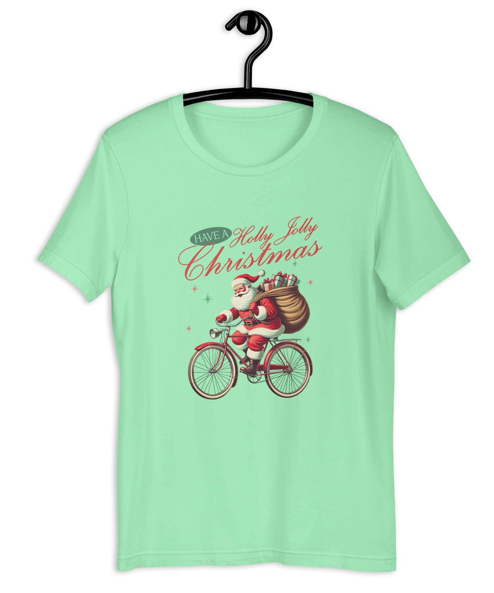 Retro Christmas Santa Bike T-Shirt | Gallory Hive
