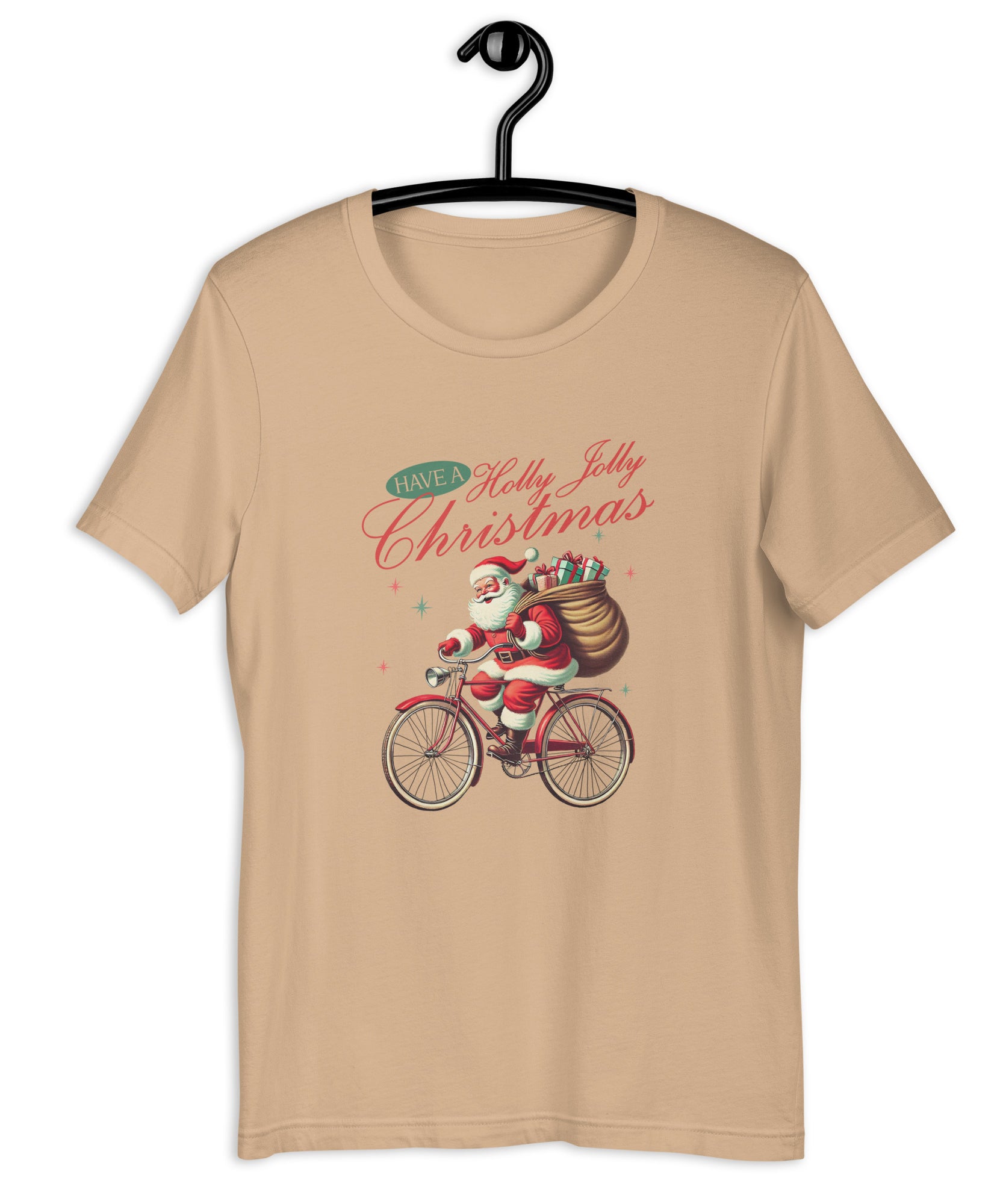 Retro Christmas Santa Bike T-Shirt | Gallory Hive