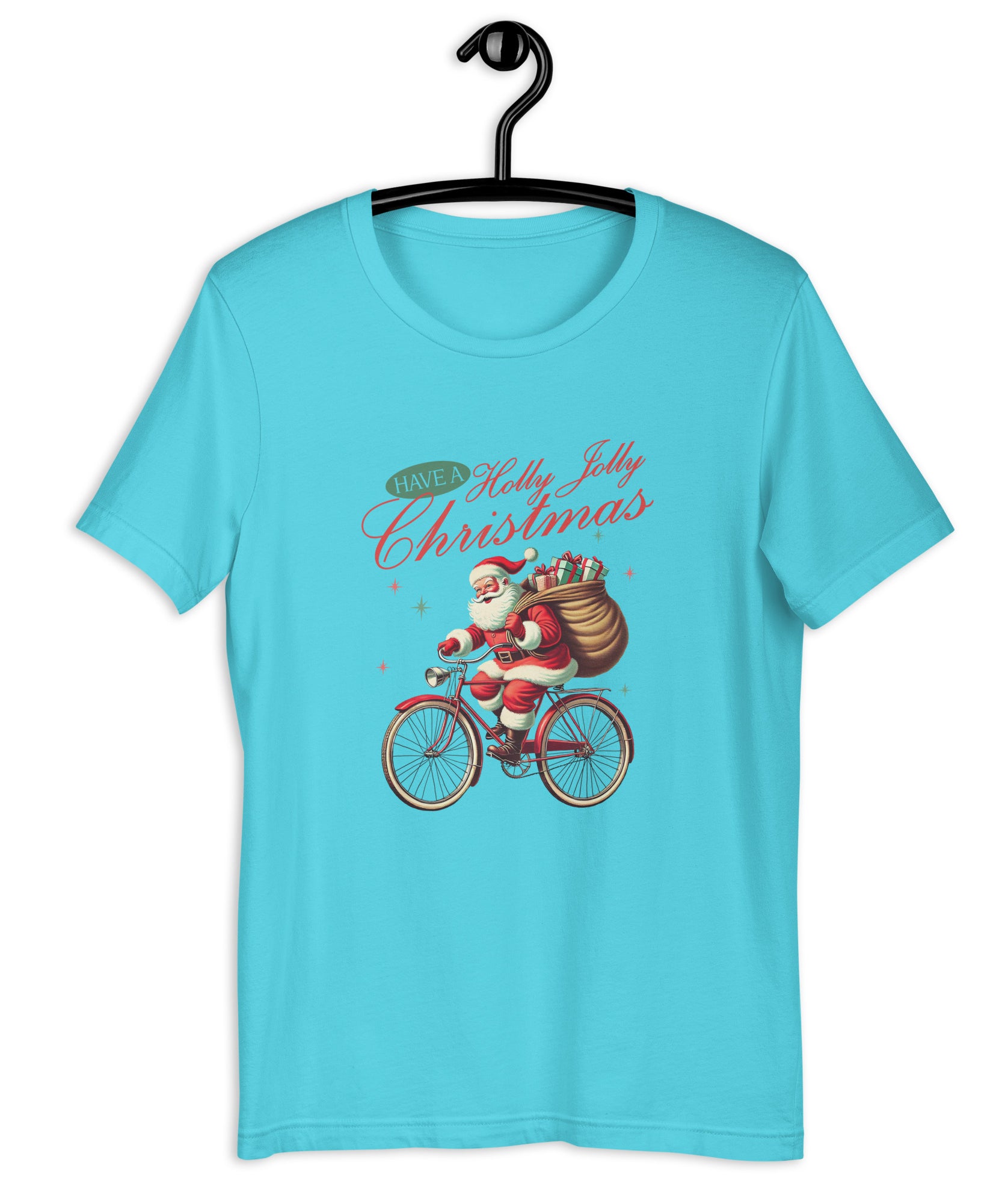 Retro Christmas Santa Bike T-Shirt | Gallory Hive