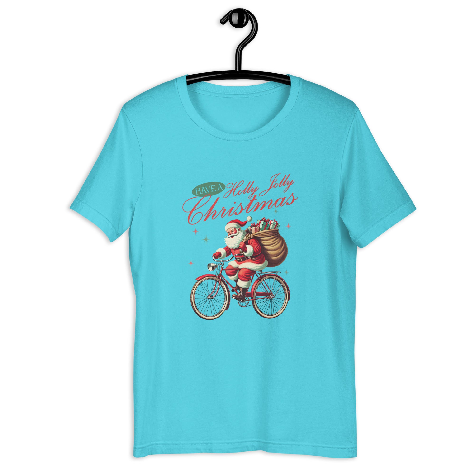 Retro Christmas Santa Bike T-Shirt | Gallory Hive