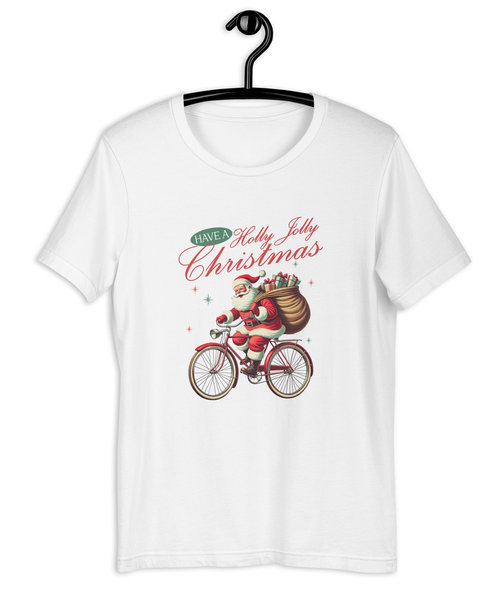 Retro Christmas Santa Bike T-Shirt | Gallory Hive
