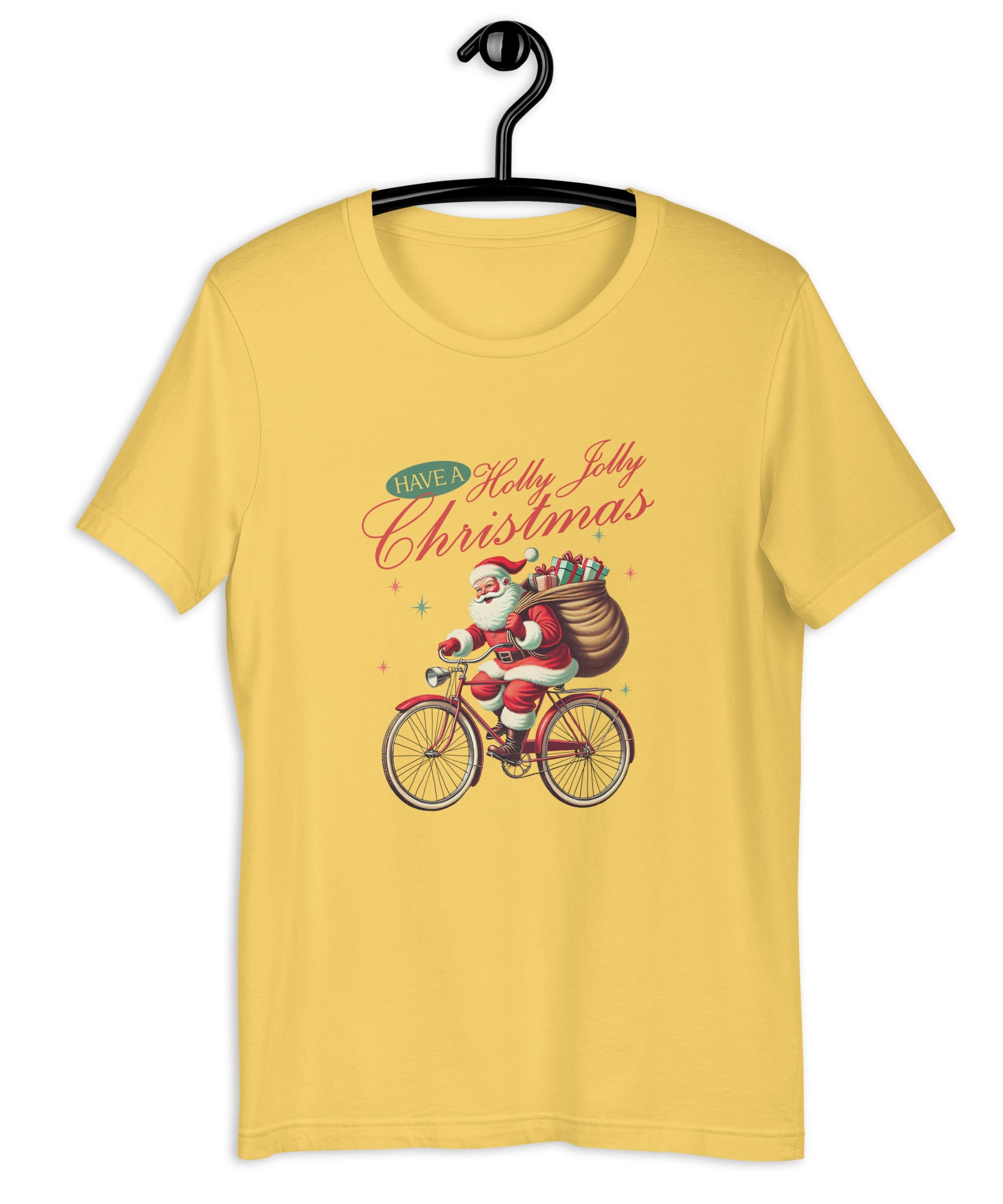 Retro Christmas Santa Bike T-Shirt | Gallory Hive
