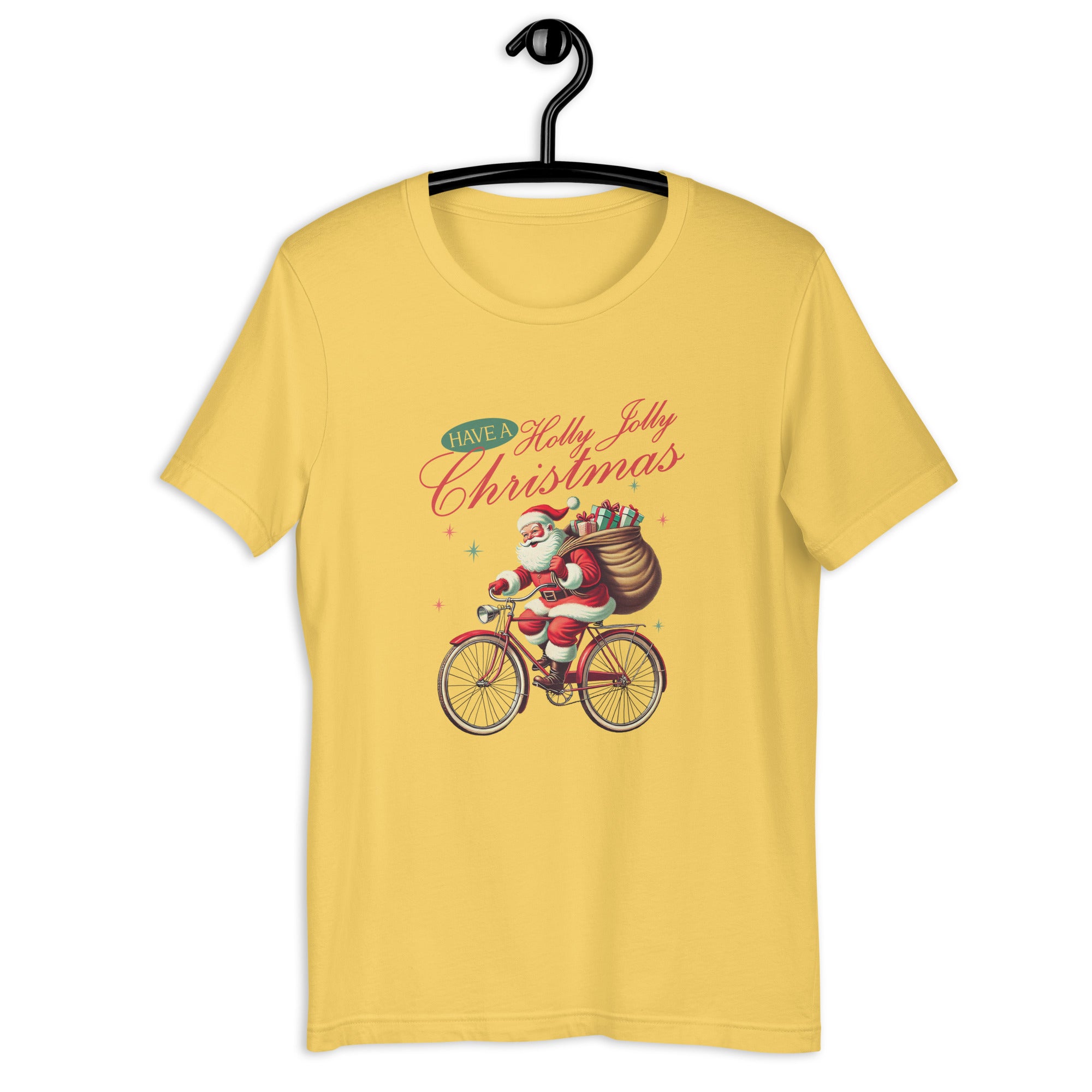 Retro Christmas Santa Bike T-Shirt | Gallory Hive