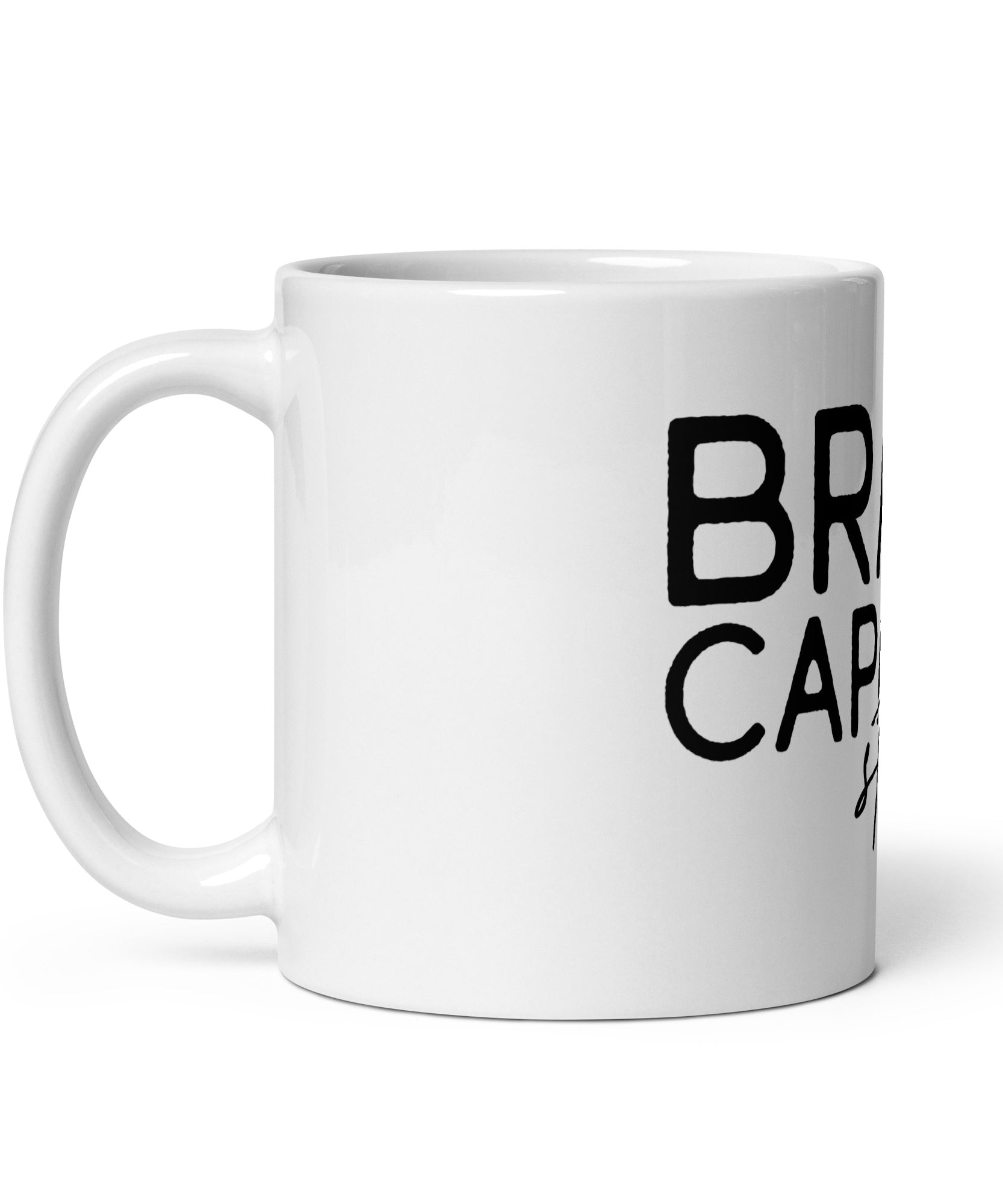 Minimalist Line Art Mug – Brave Capable Strong | Gallory Hive