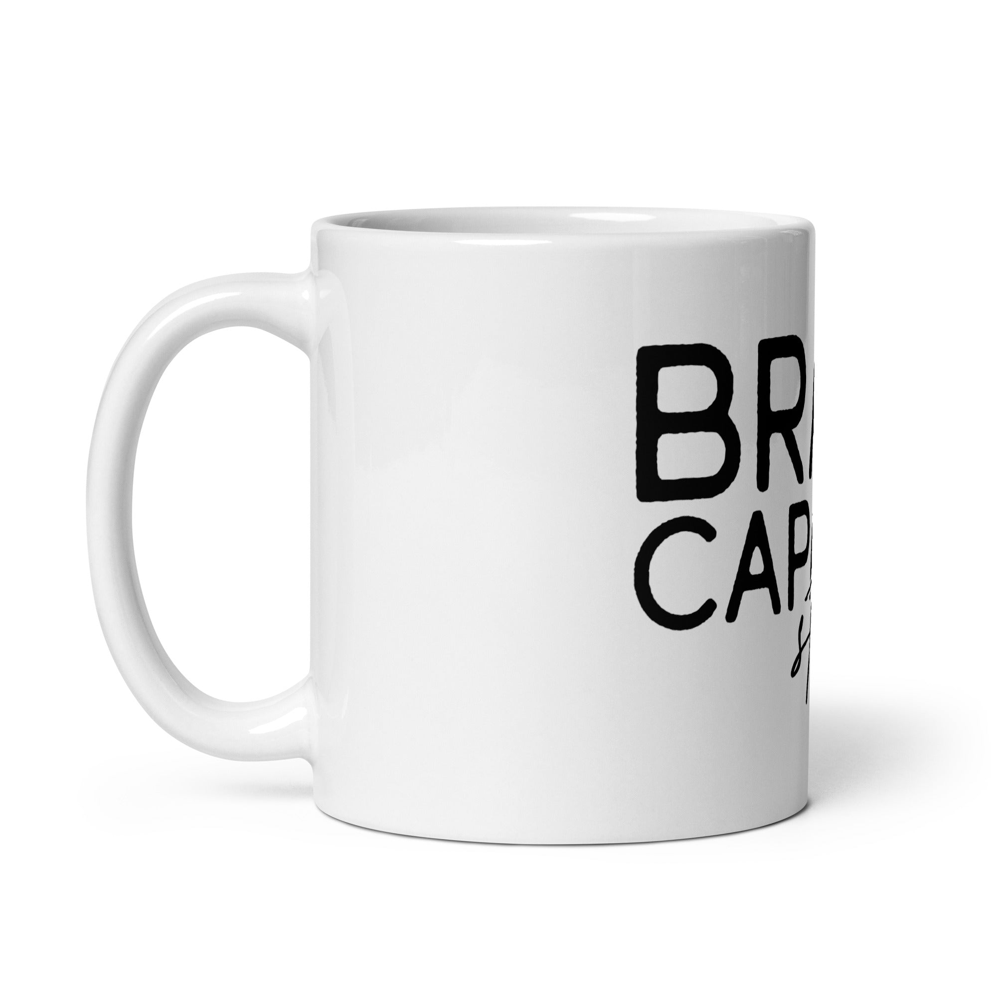 Minimalist Line Art Mug – Brave Capable Strong | Gallory Hive