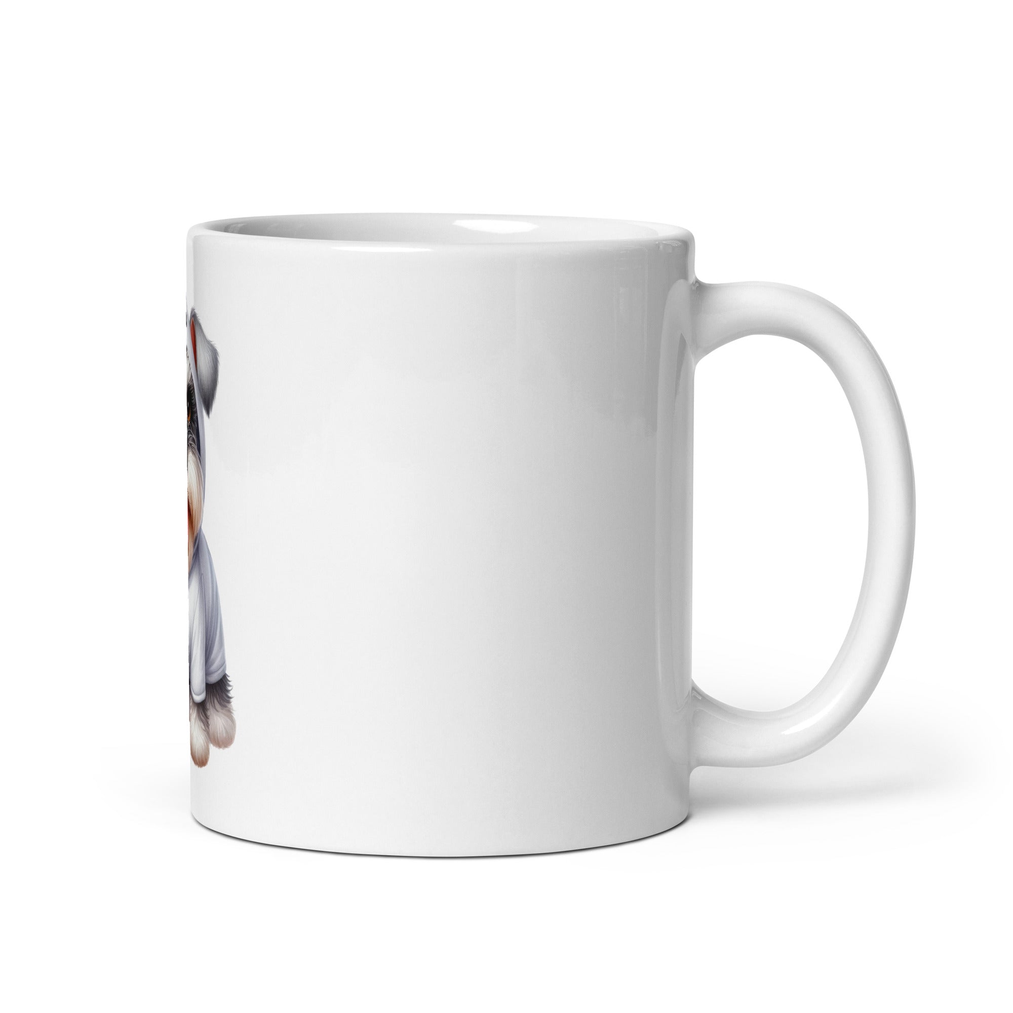 Glossy Halloween Mug – Ghost Schnauzer Design | Gallory Hive