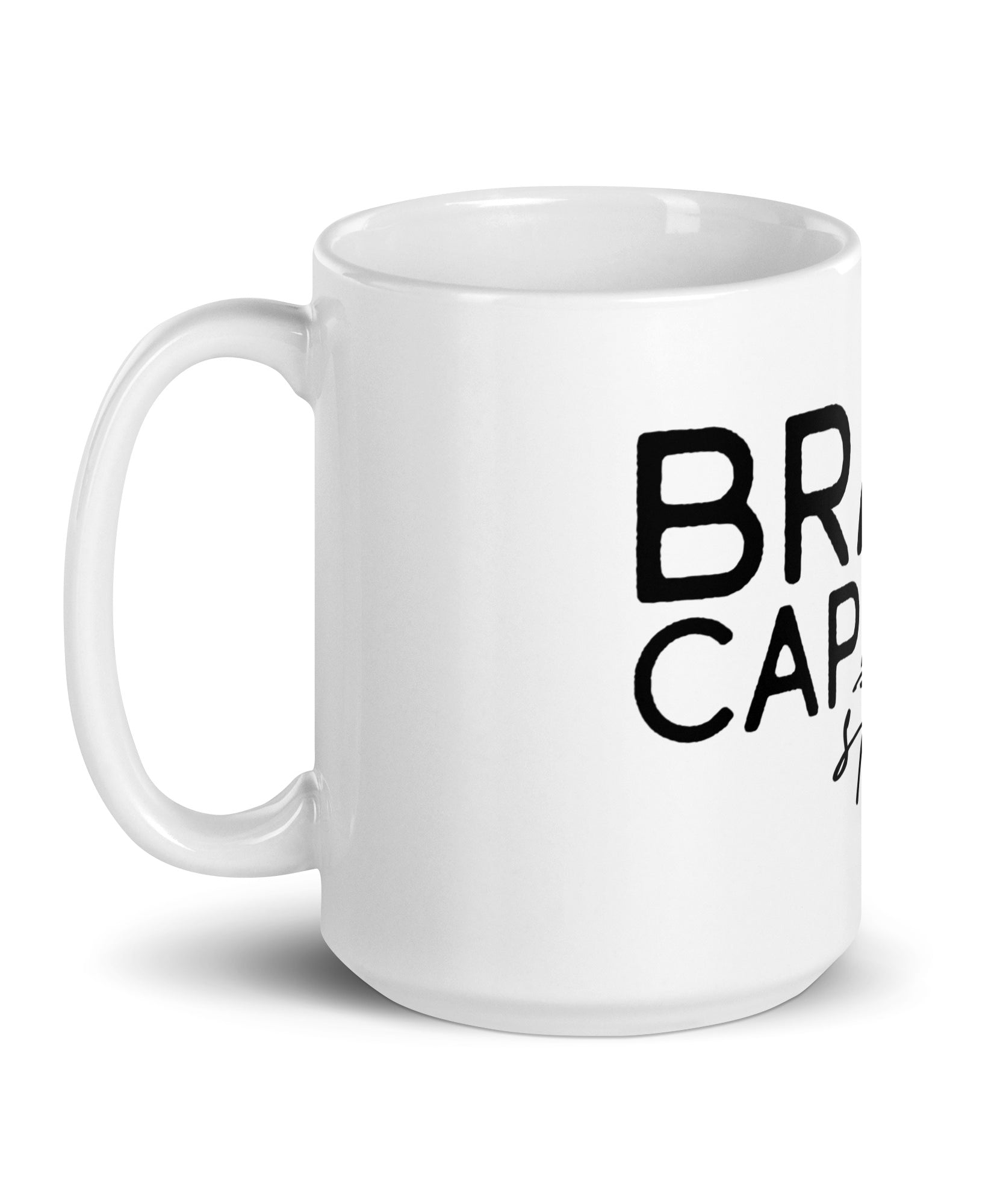 Minimalist Line Art Mug – Brave Capable Strong | Gallory Hive