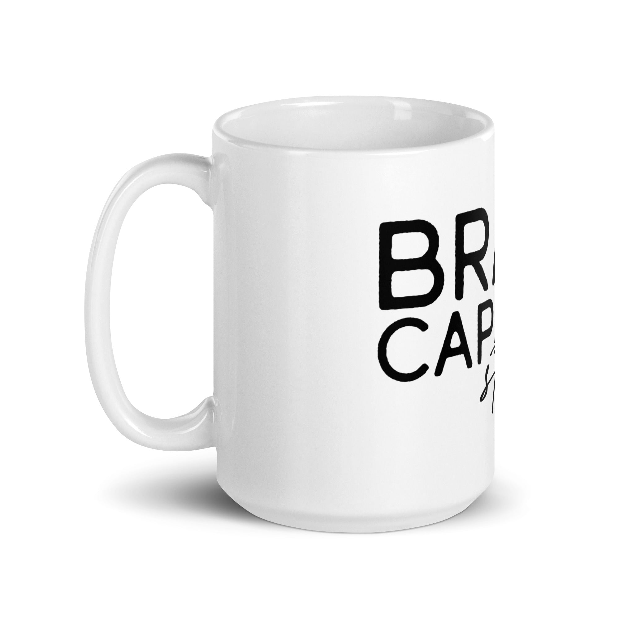 Minimalist Line Art Mug – Brave Capable Strong | Gallory Hive