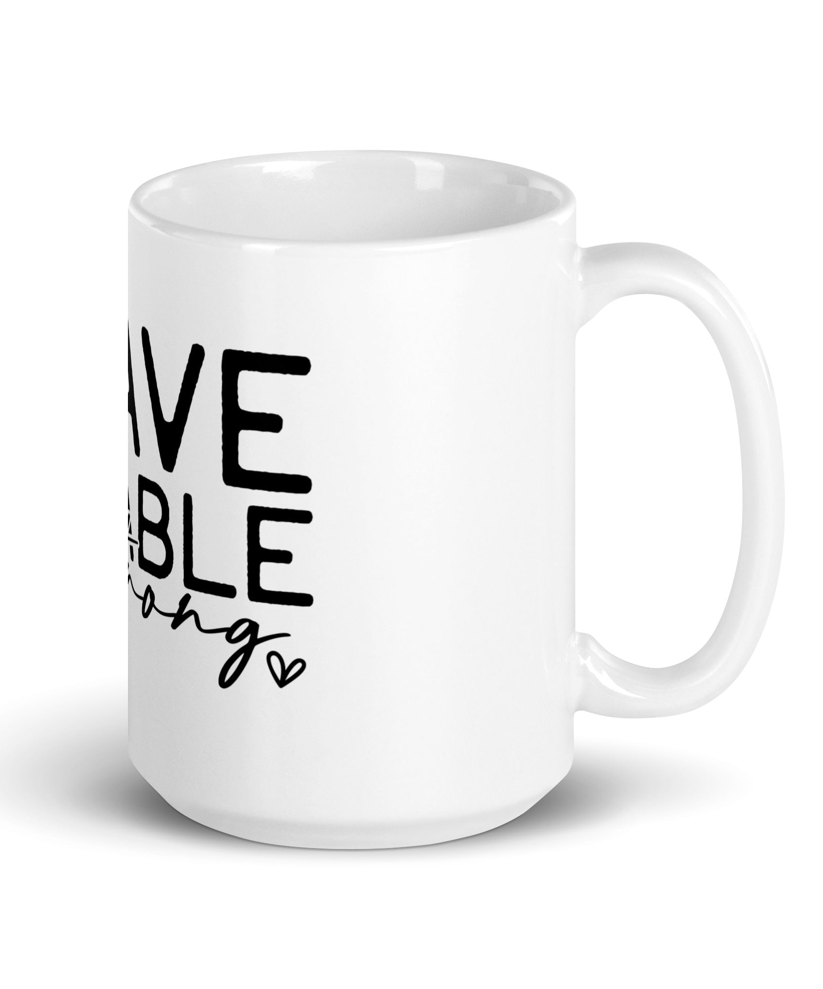 Minimalist Line Art Mug – Brave Capable Strong | Gallory Hive
