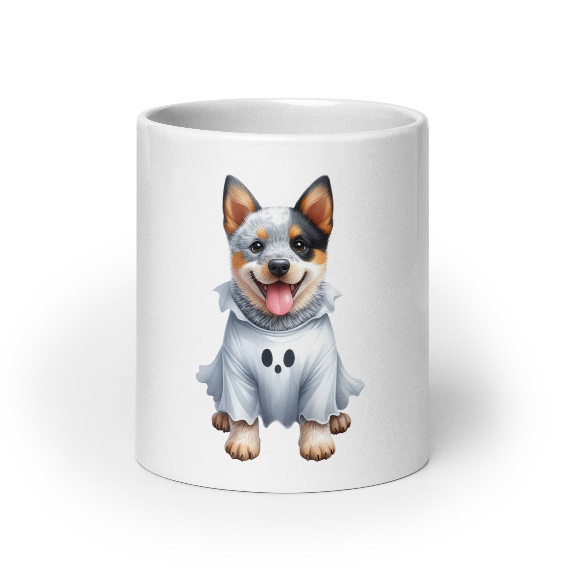 Halloween Dog Mug – Boo-tiful Pup White Glossy Mug | Gallory Hive