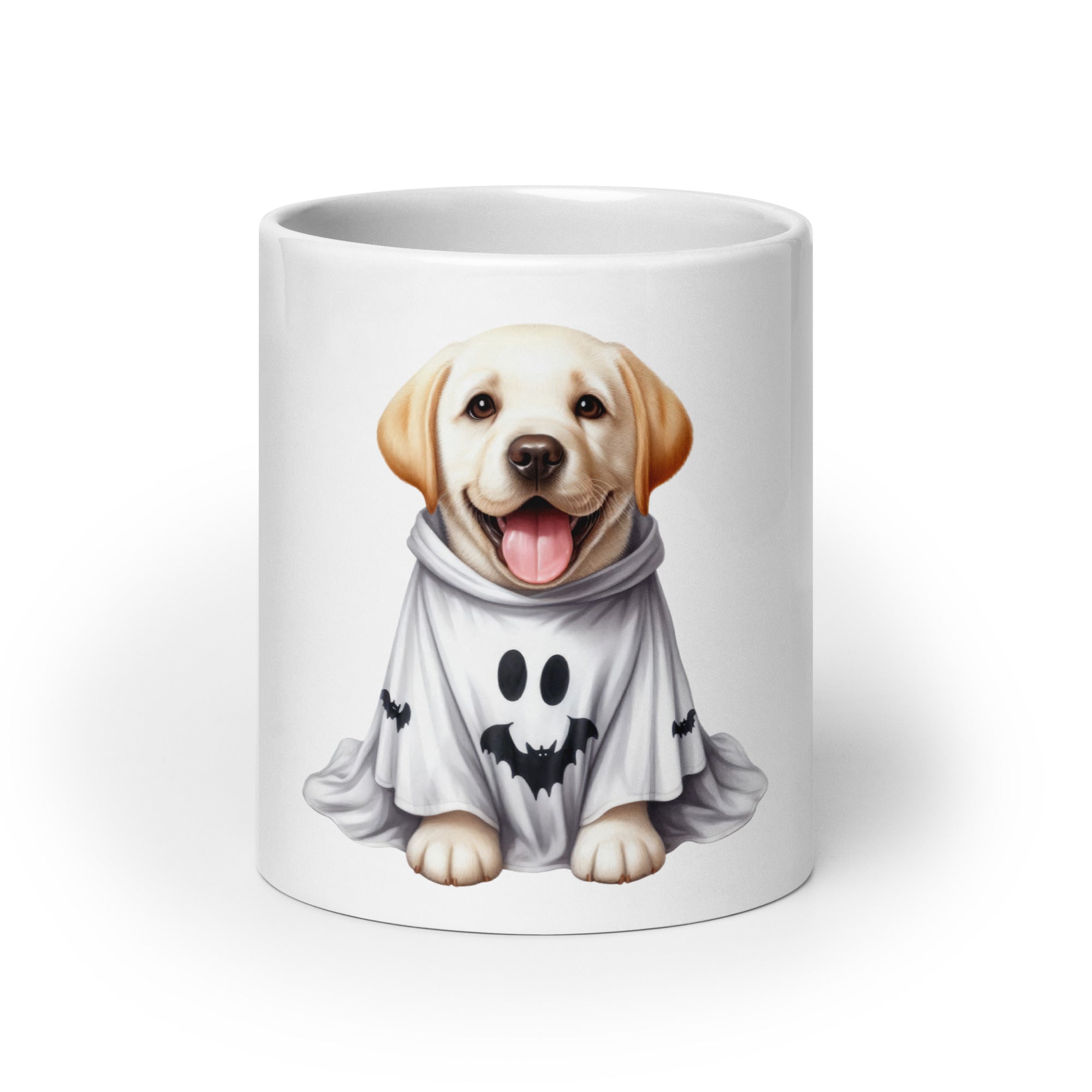Cute Halloween Mug – Ghost Lab Puppy | Gallory Hive
