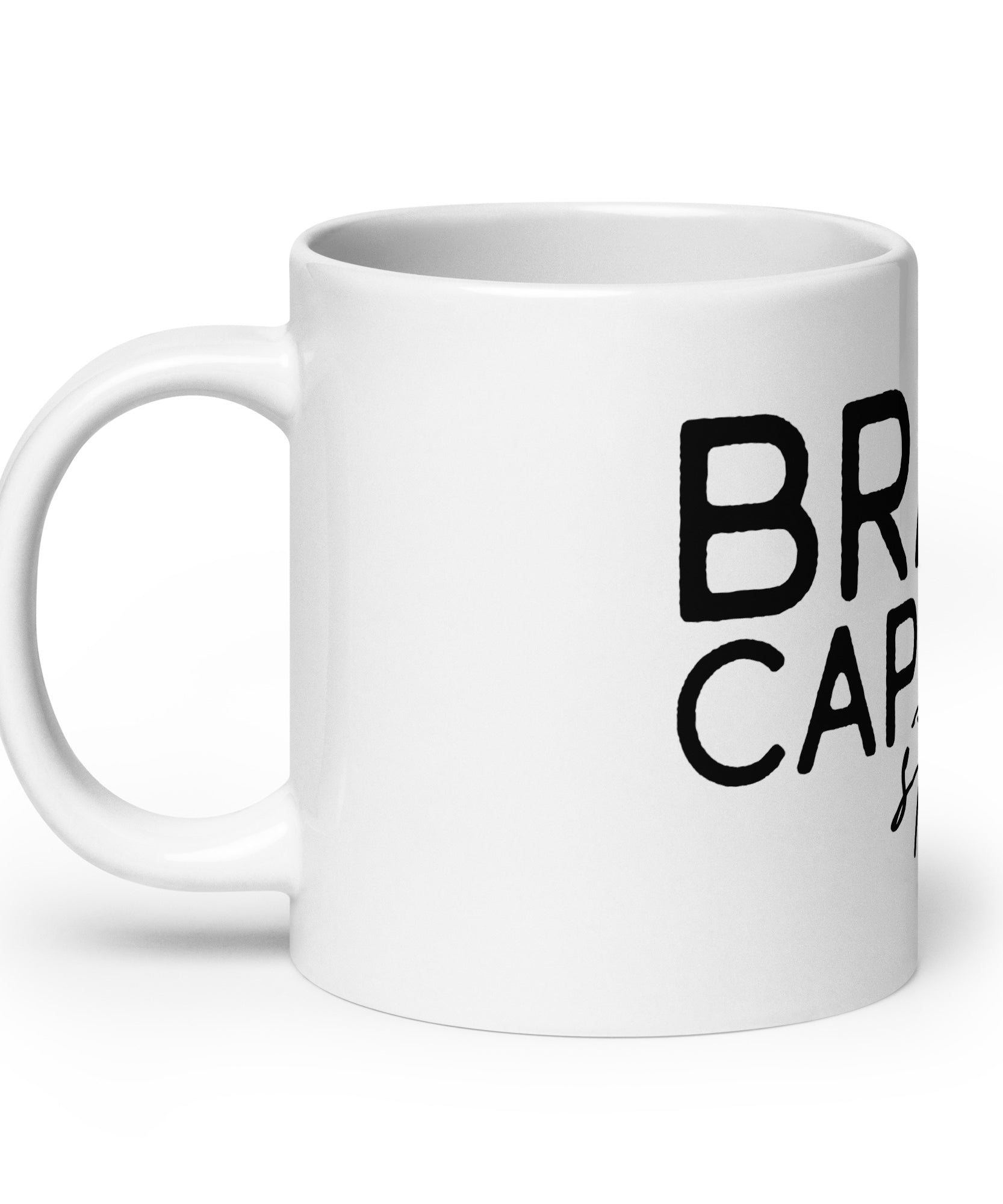 Minimalist Line Art Mug – Brave Capable Strong | Gallory Hive