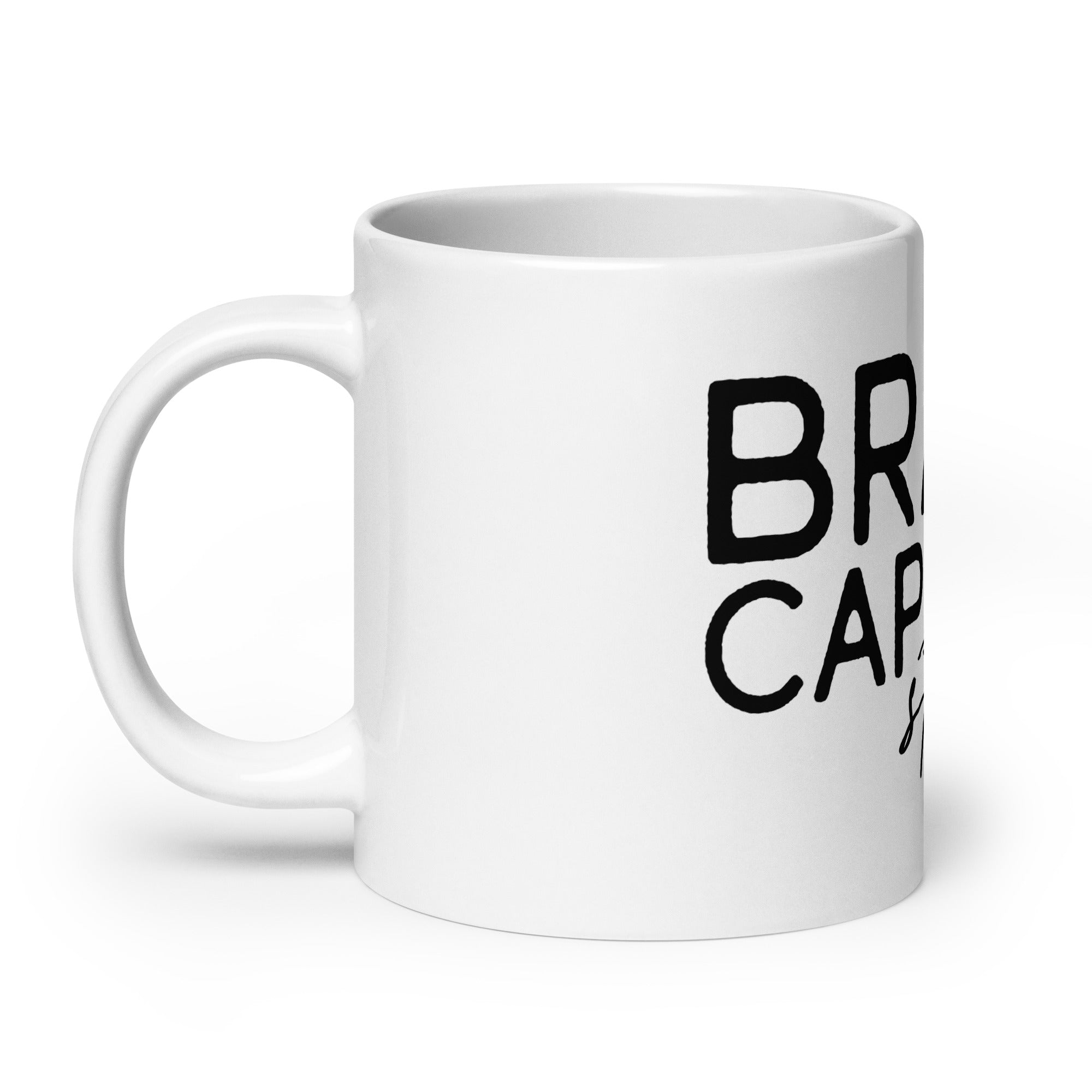 Minimalist Line Art Mug – Brave Capable Strong | Gallory Hive