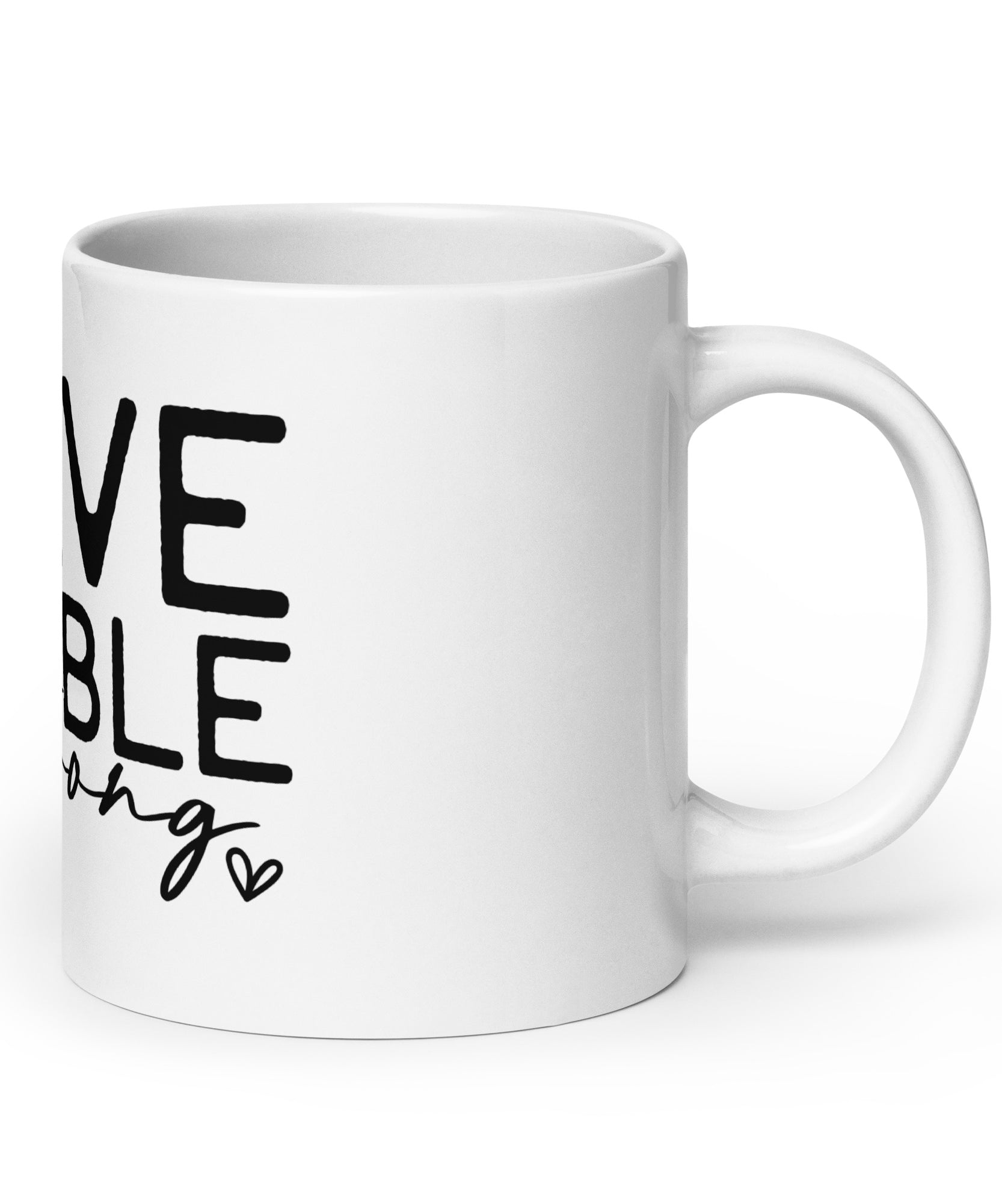 Minimalist Line Art Mug – Brave Capable Strong | Gallory Hive