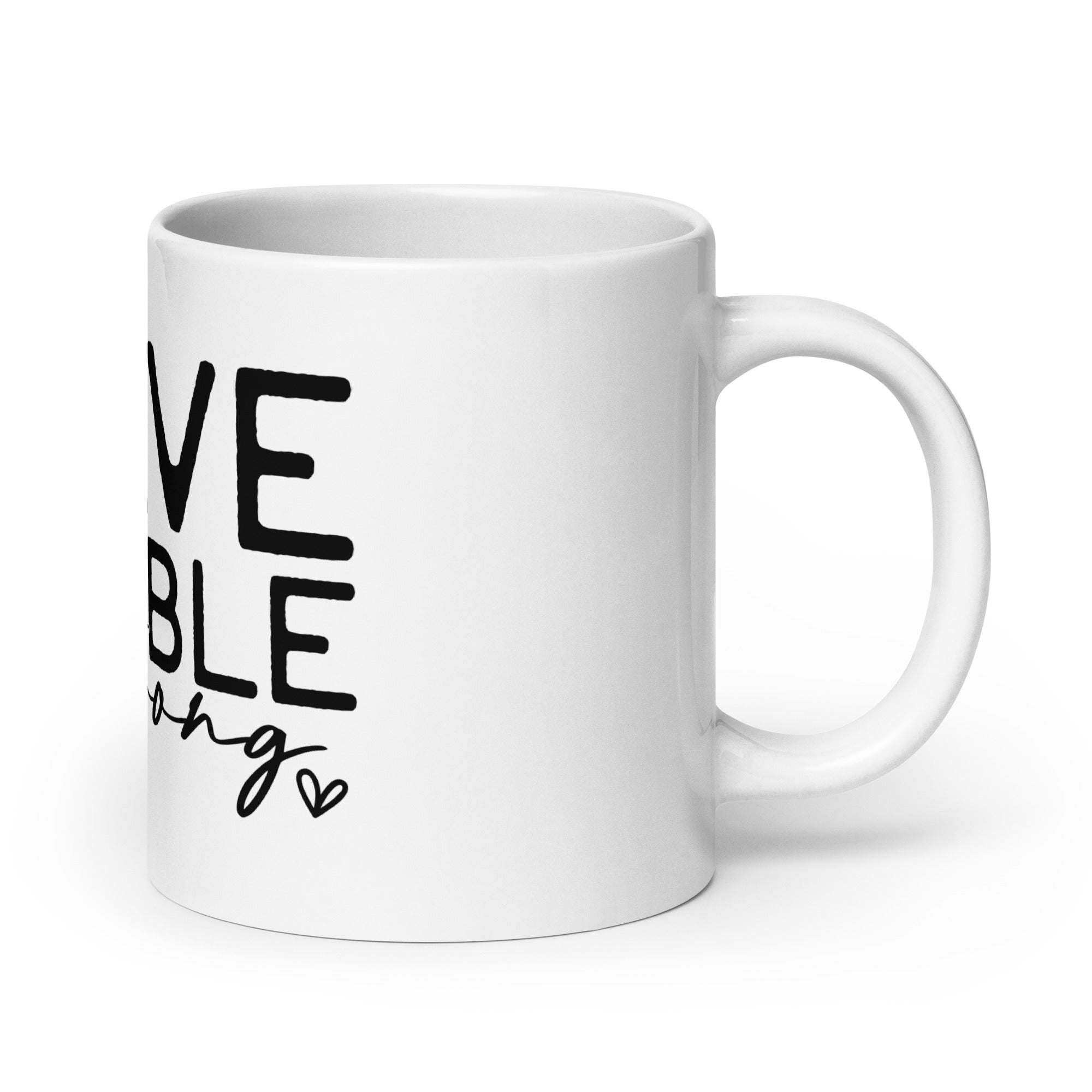 Minimalist Line Art Mug – Brave Capable Strong | Gallory Hive