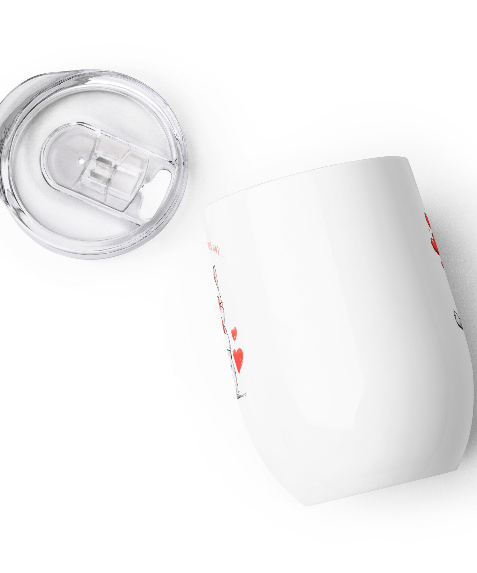 Valentine Cat Stainless Steel Tumbler | Gallory Hive