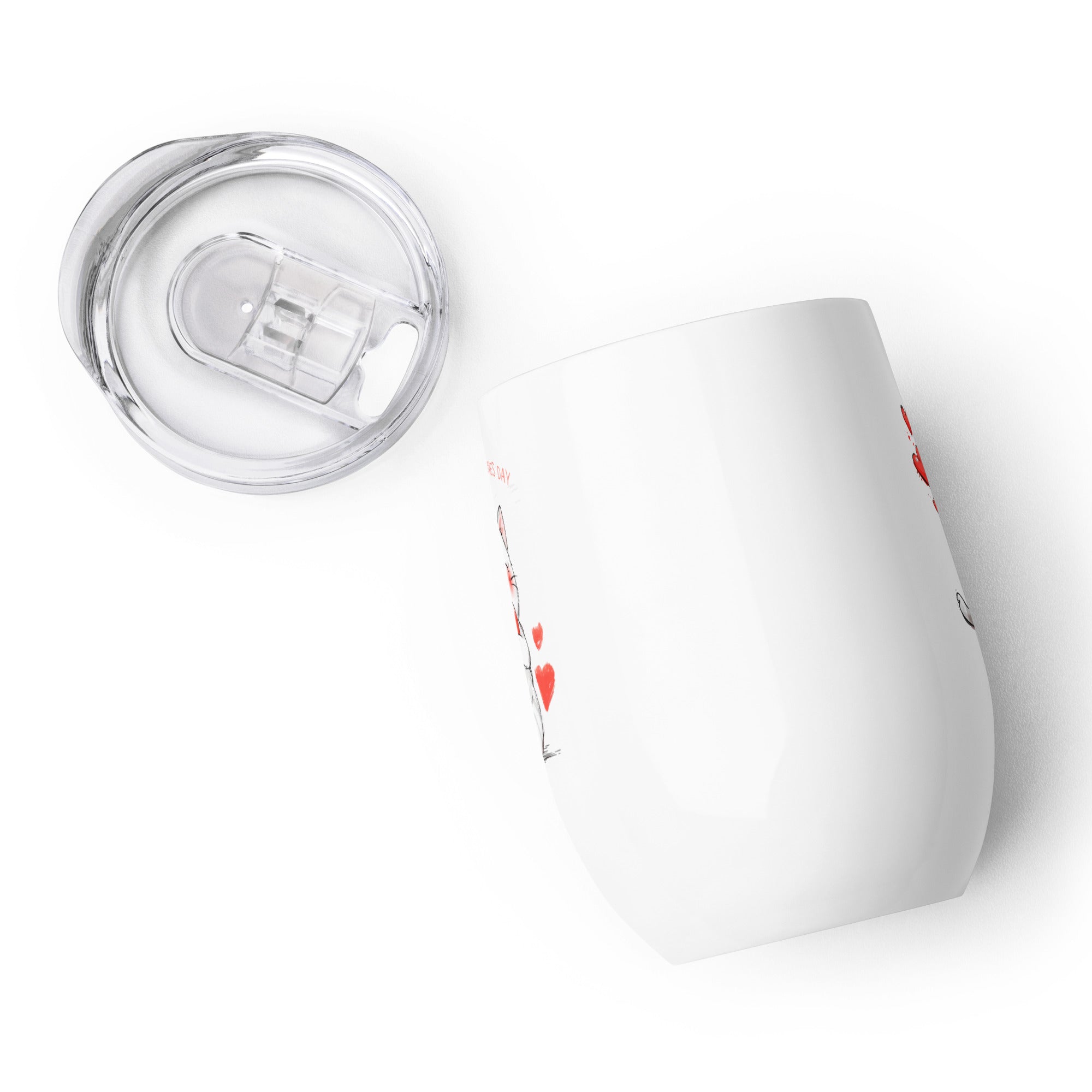 Valentine Cat Stainless Steel Tumbler | Gallory Hive