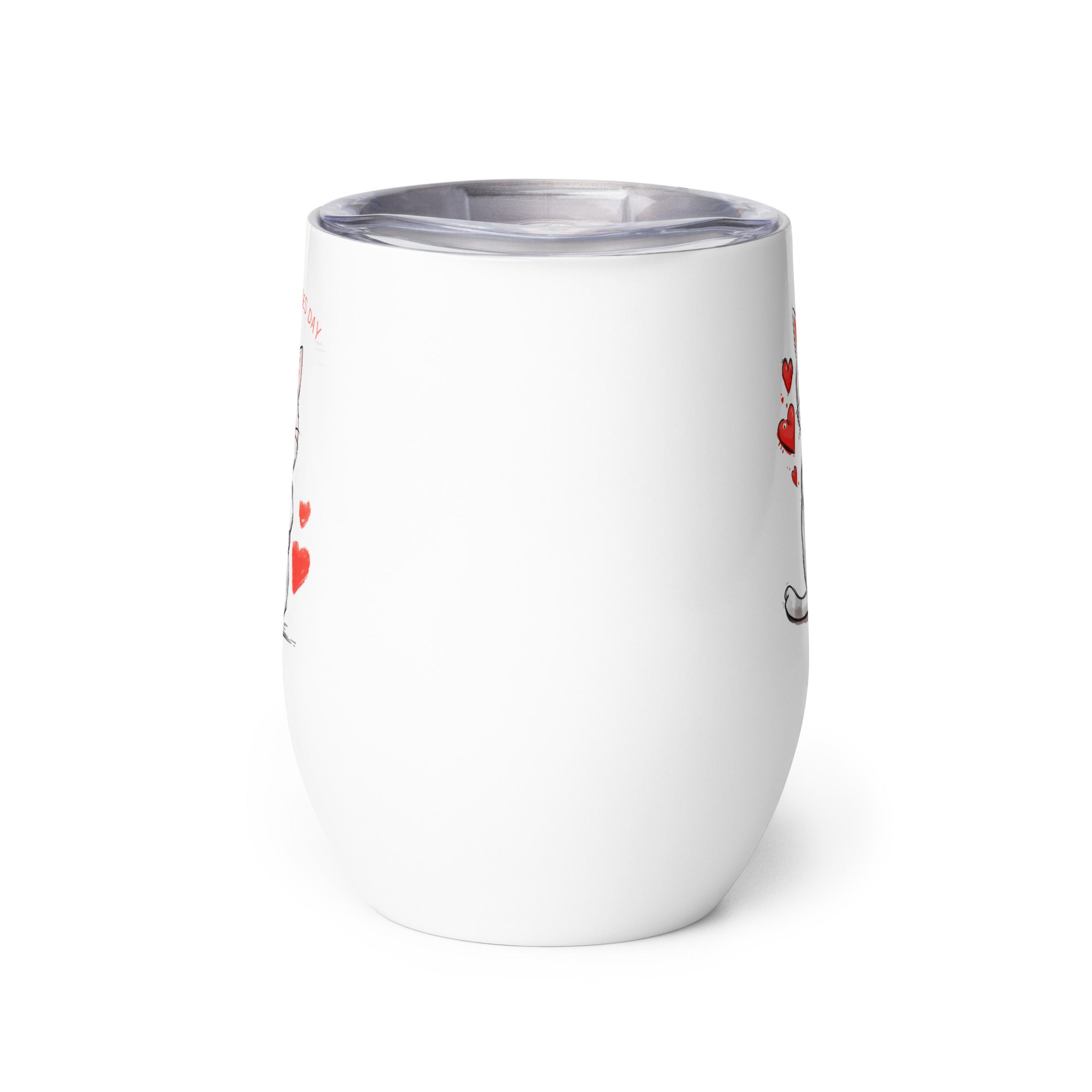 Valentine Cat Stainless Steel Tumbler | Gallory Hive