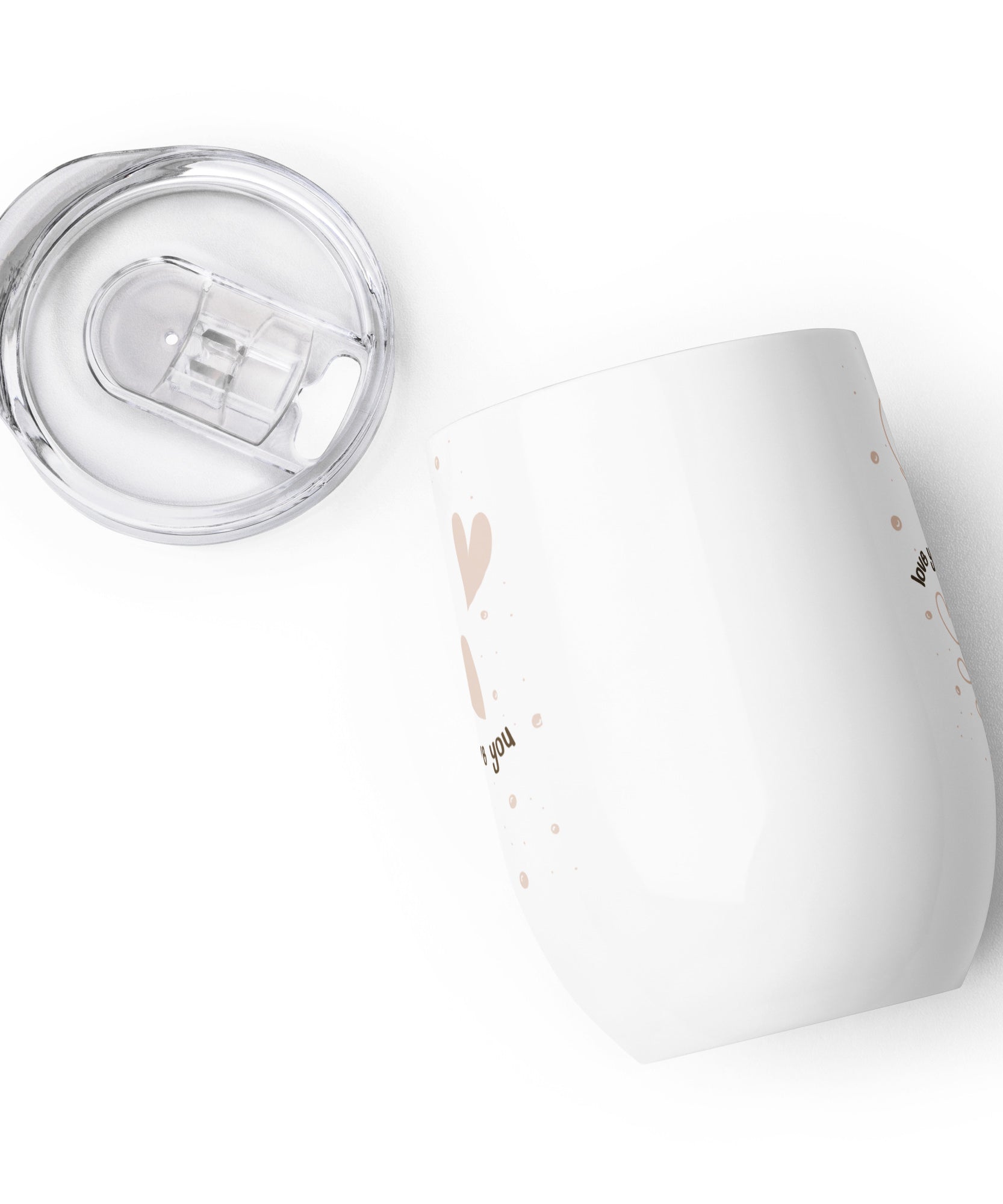 Romantic Love You Stainless Steel Wine Tumbler | Gallory Hive