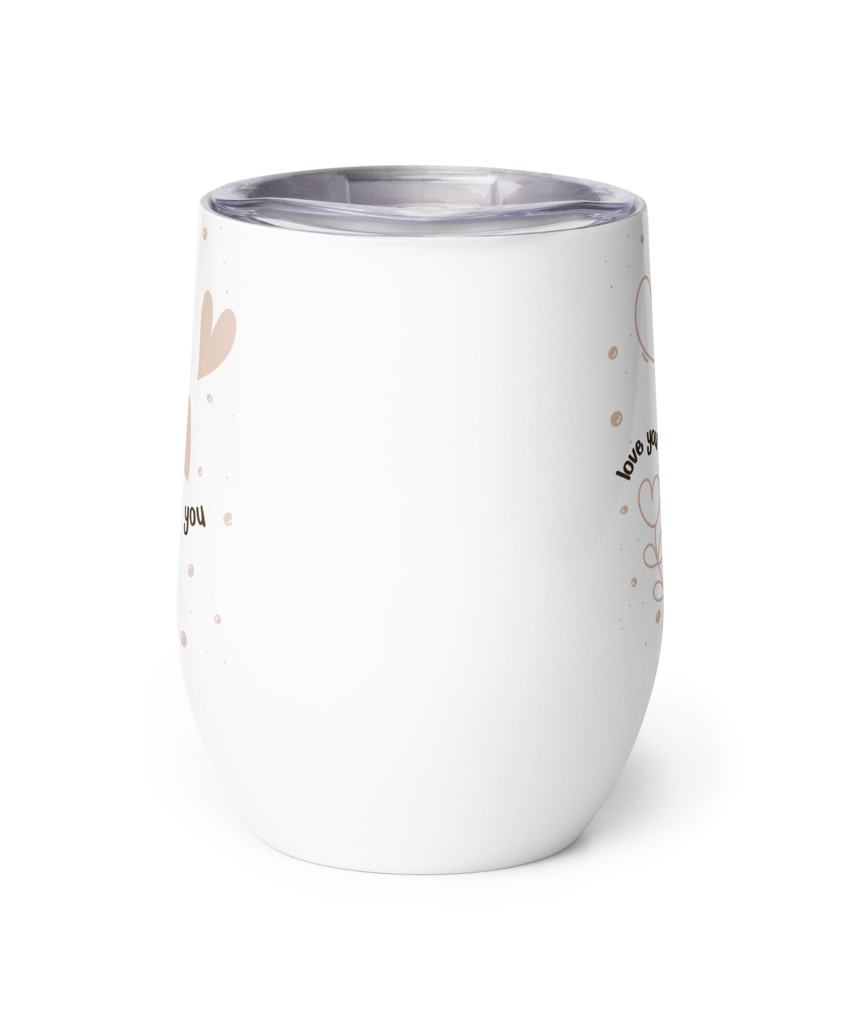 Romantic Love You Stainless Steel Wine Tumbler | Gallory Hive