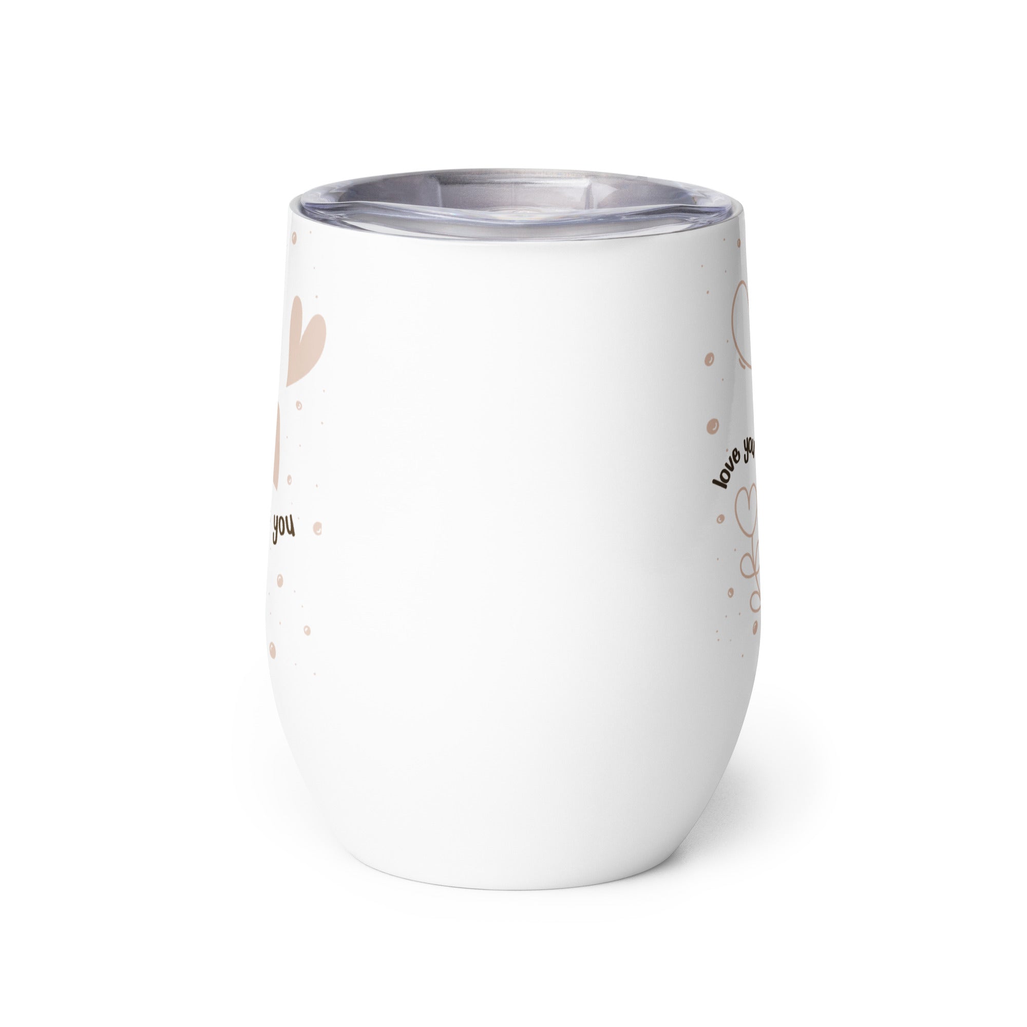 Romantic Love You Stainless Steel Wine Tumbler | Gallory Hive