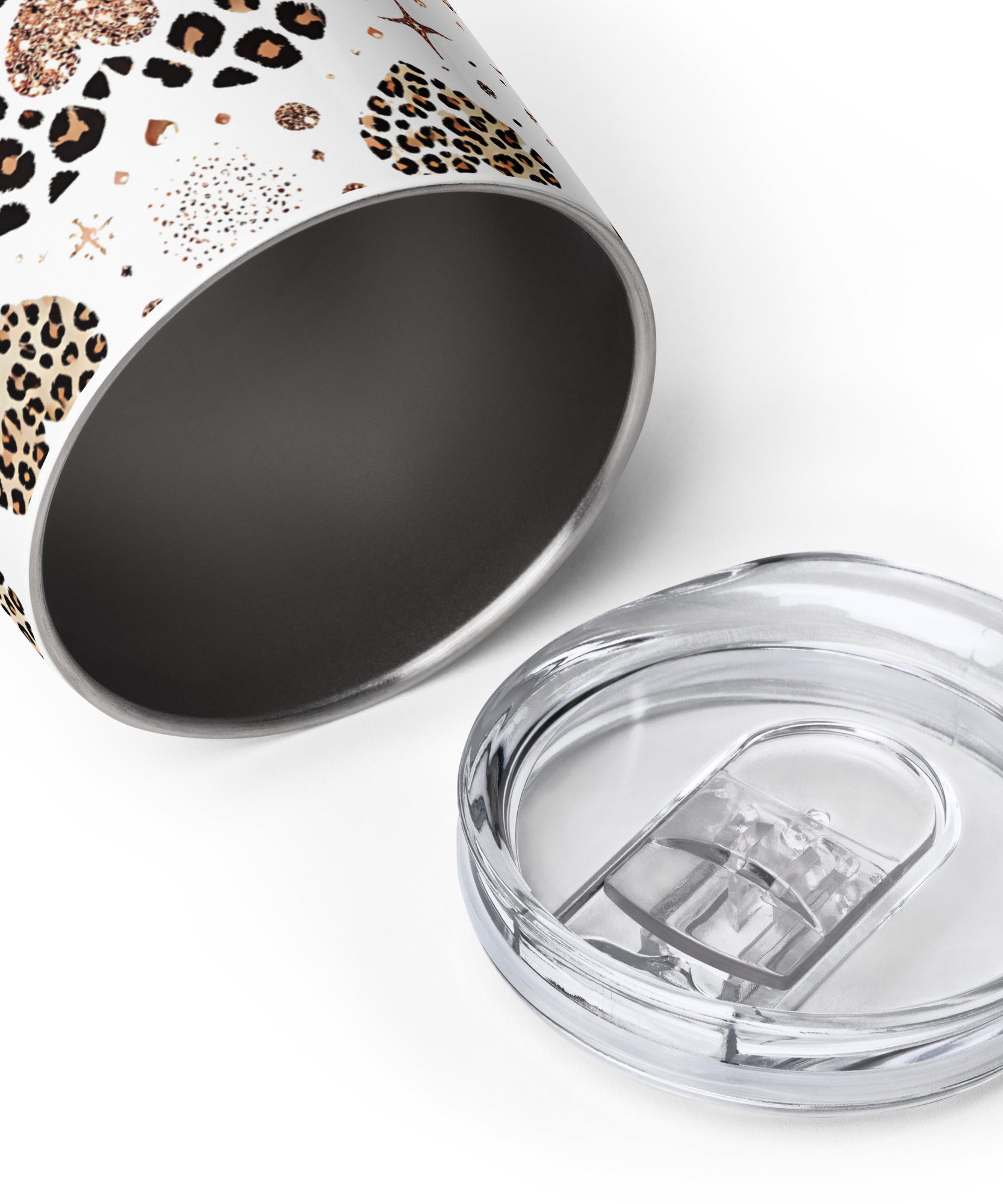 Leopard Heart Stainless Steel Wine tumbler | Gallory Hive